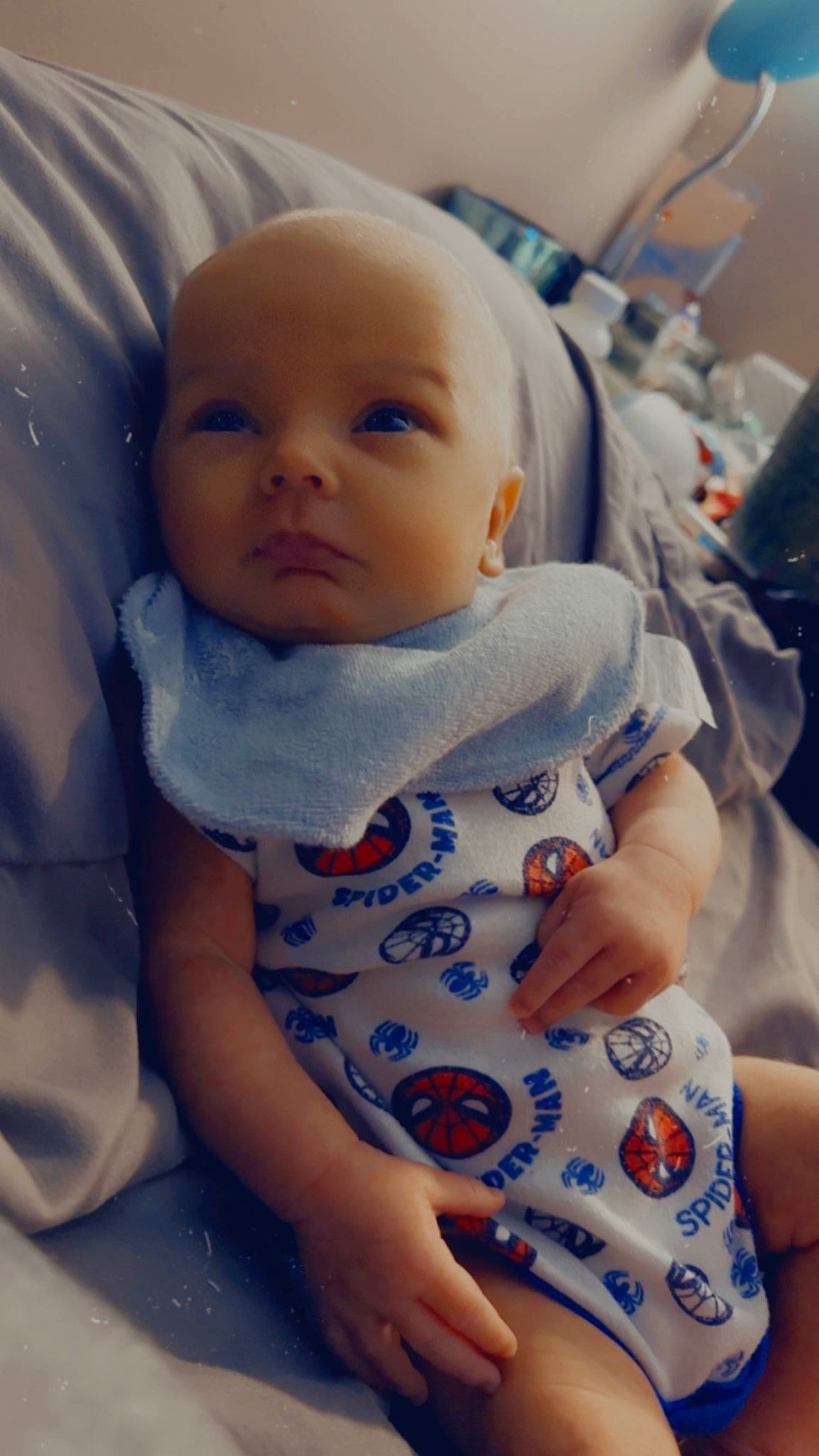 Maddox is registered to the contest to win money with this photo: baby, baby_safety, baby_sleeping, baby_toddler_clothing, cheek, child, chin, comfort, eye, eyebrow, iris, linens, lip, mouth, nose, person, skin, sleeve, textile, thumb