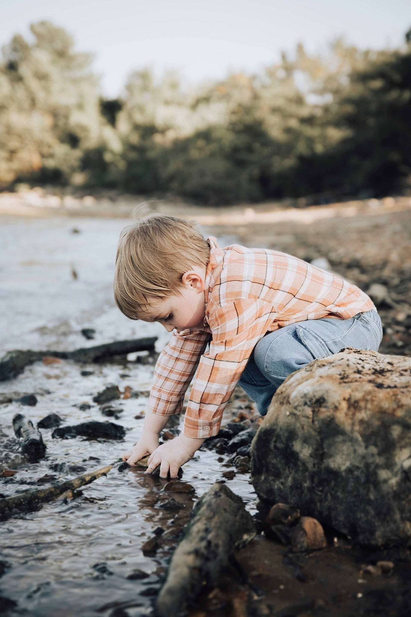Oliver joined the competition — help win amazing prizes! child, dress, face, flash_photography, fun, grass, happy, jeans, landscape, people_in_nature, person, rock, sand, shorts, soil, standing, t_shirt, toddler, tree, water