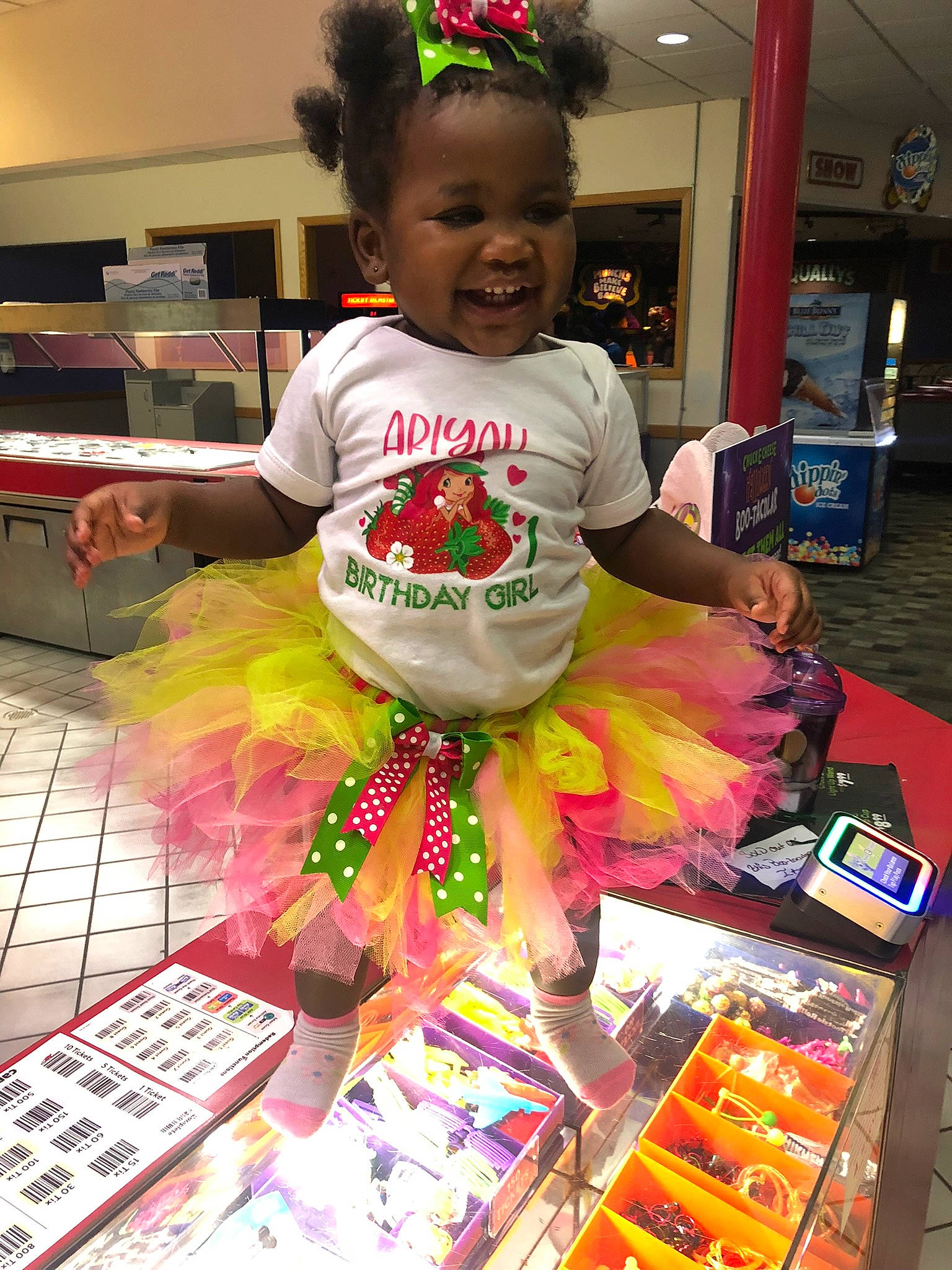 Ariyah joined the competition — help win amazing prizes! baby_toddler_clothing, child, event, fashion_design, flooring, fun, happy, person, publication, retail, service, shopping, smile, sweetness, toddler