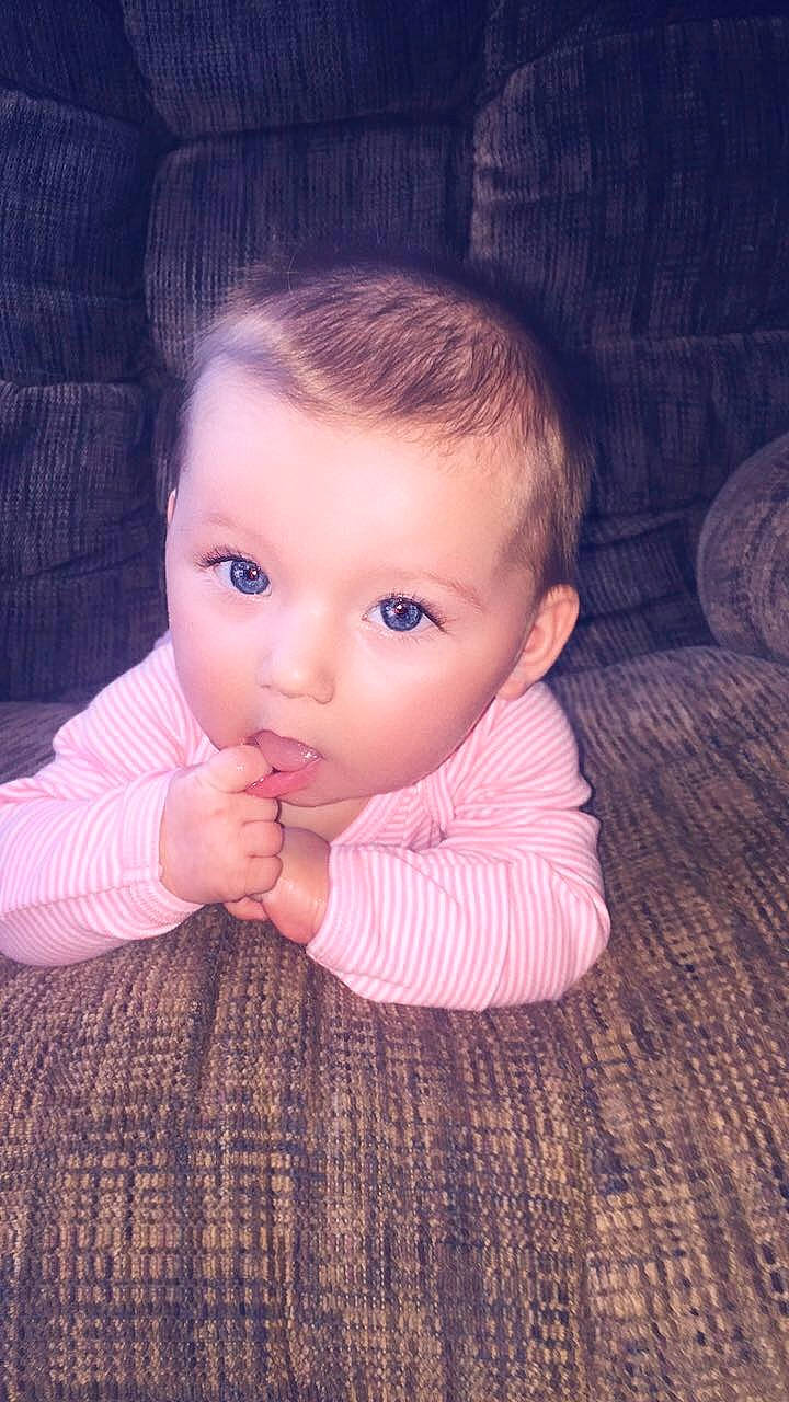 Avery joined the competition — help win amazing prizes! baby, beauty, brown_hair, cheek, child, chin, eye, face, finger, forehead, hand, head, iris, lip, mouth, nose, person, photography, pink, skin
