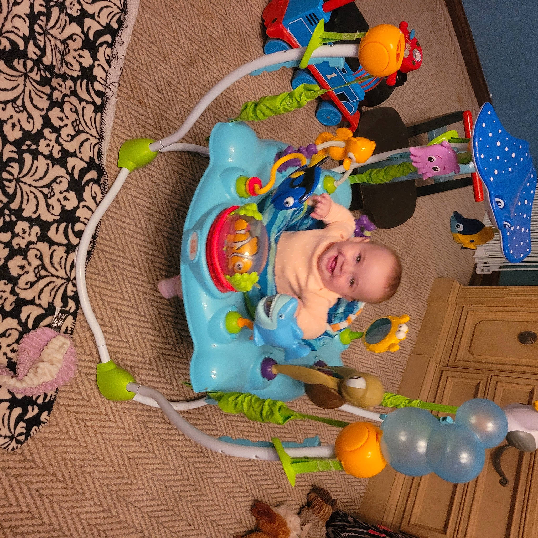 Kinsley joined the competition — help win amazing prizes! animation, art, baby, baby_products, baby_toys, balloon, child, event, fictional_character, fun, happy, illustration, joy, party_supply, person, plastic, play, room, smile, toddler