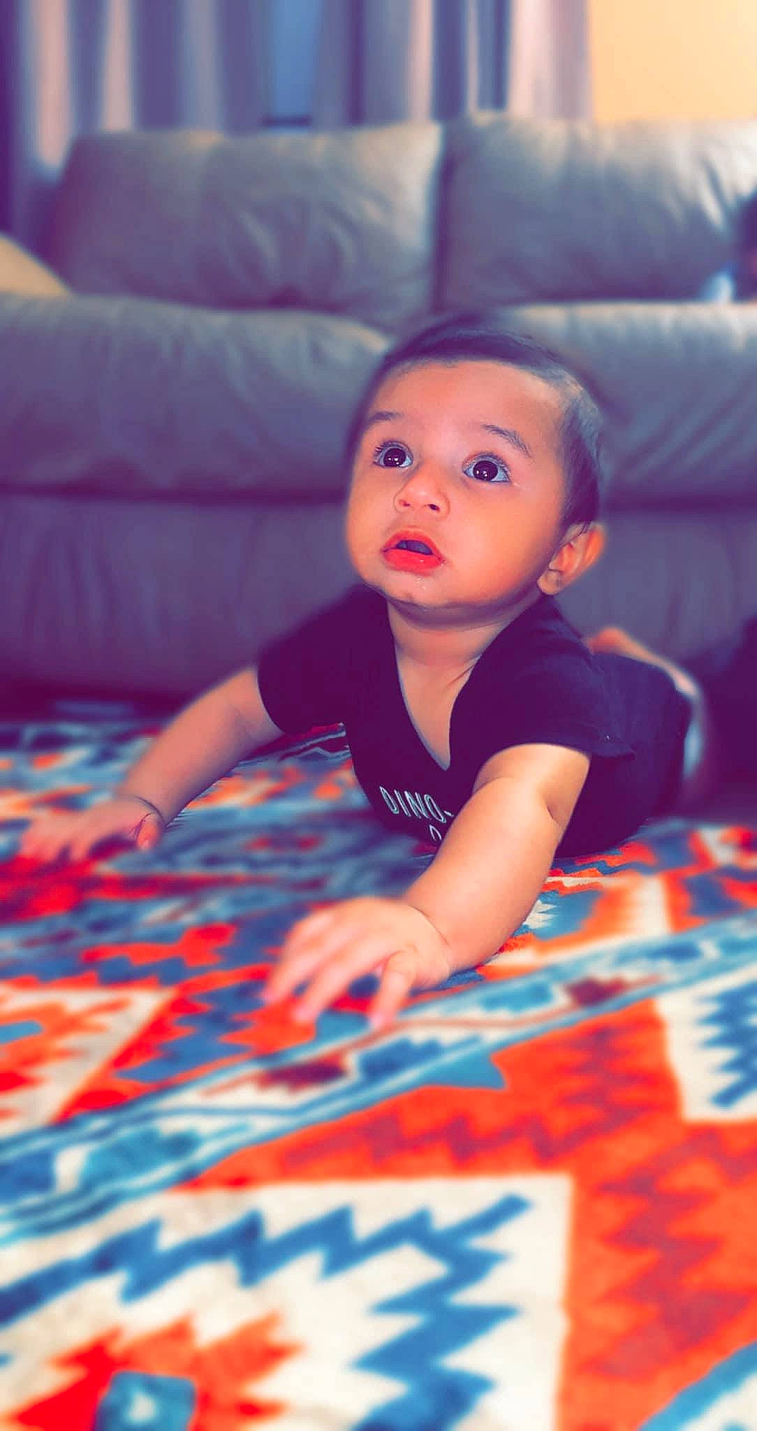 Joaquin joined the competition — help win amazing prizes! arm, black_hair, comfort, cool, electric_blue, eye, finger, flash_photography, floor, flooring, fun, happy, head, leisure, mouth, orange, person, skin, surprise, textile