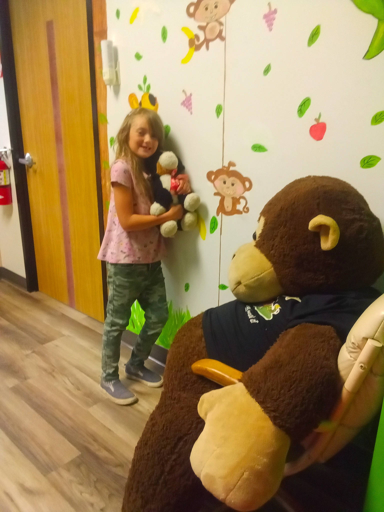 Shyanne joined the competition — help win amazing prizes! art, boot, child, flooring, fun, happy, hardwood, joy, leisure, organism, person, play, room, stuffed_toy, t_shirt, textile, toddler, toy, varnish, visual_arts