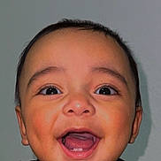 Dereck joined the competition — help win amazing prizes! baby, black_shirt, blue, cartoon, child, clothing, cute, dinosaur, expression, eyes, face, happy, head, indoor, mouth_open, person, portrait, skin, smiling, teeth