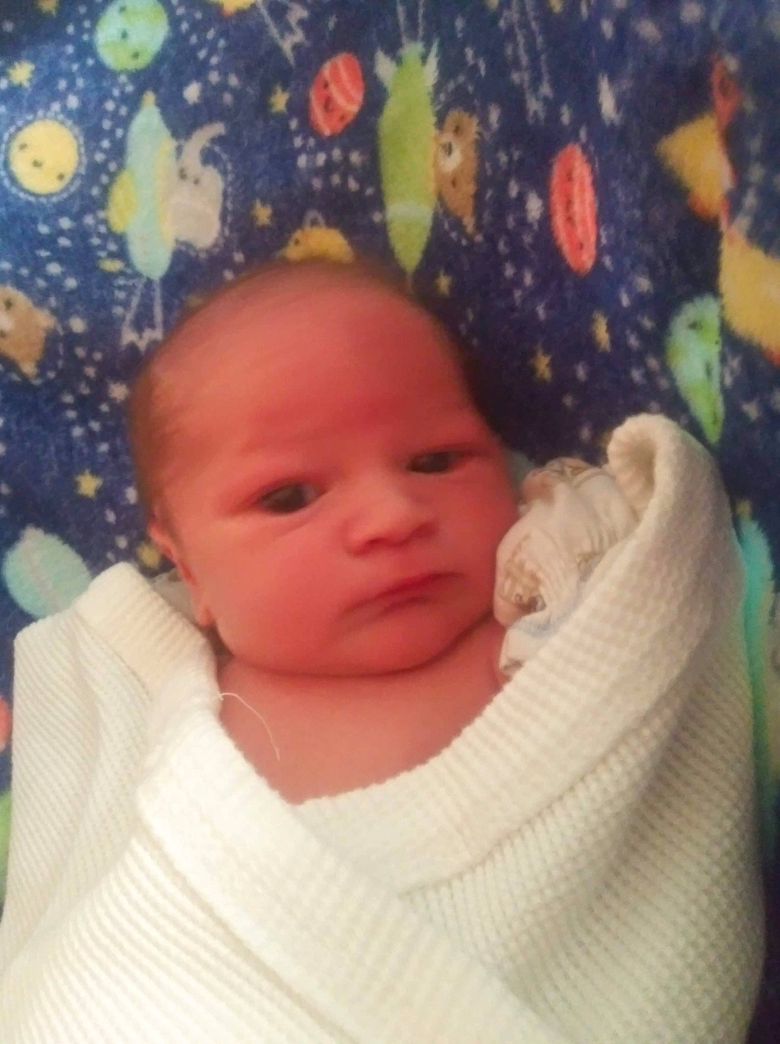 Flint is registered to the contest to win money with this photo: baby, cheek, child, eye, face, forehead, head, iris, lip, mouth, nose, person, skin, smile, toddler