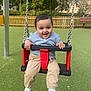Jibril participe au concours pour gagner de l'argent avec cette photo : baby, chain, child, clothing, cute, feet, fence, fun, grass, happy, nature, outdoor, park, person, playground, seat, smile, swing, toy, young