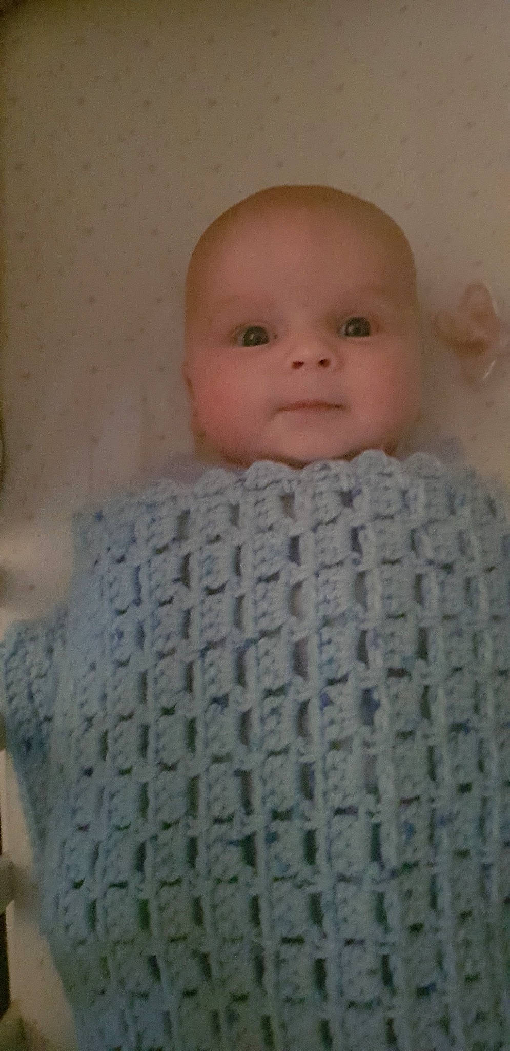 Jaydan James  is registered to the contest to win money with this photo: art, baby, cheek, child, chin, crochet, eye, face, forehead, head, iris, knitting, lip, mouth, nose, person, skin, toddler, wool