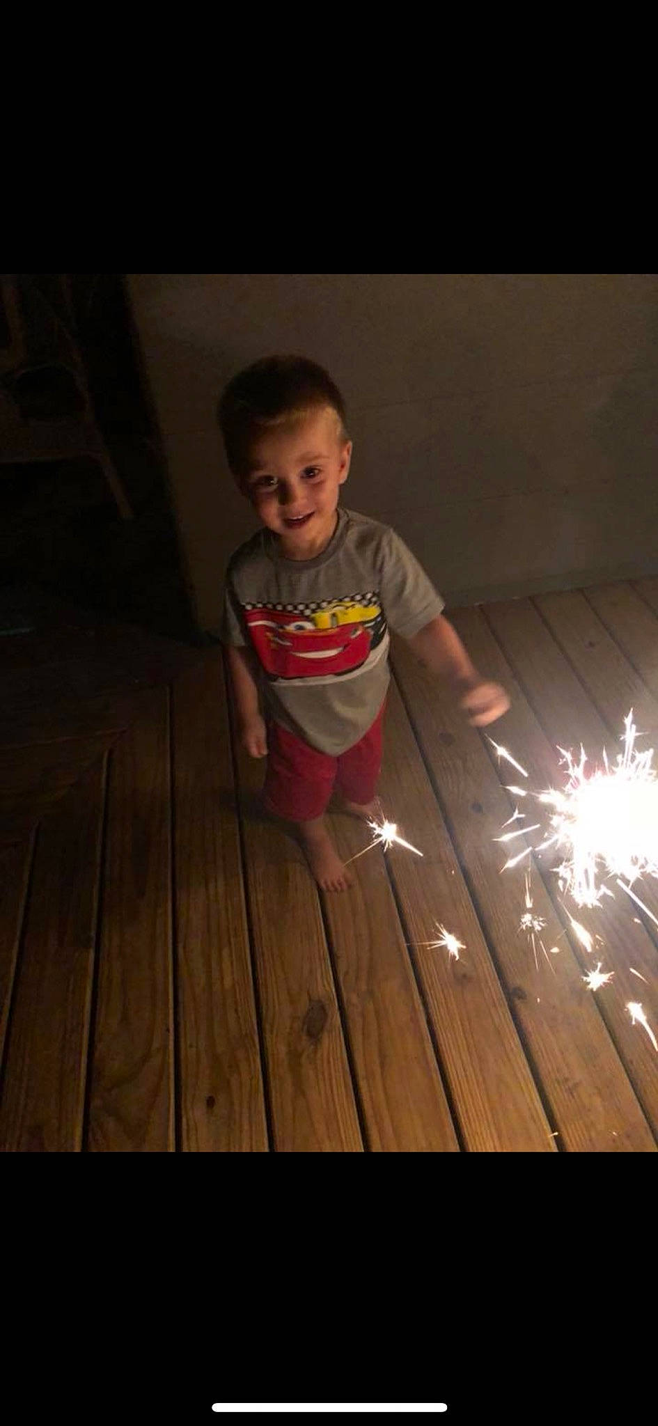 Mason joined the competition — help win amazing prizes! child, darkness, flooring, fun, girl, human, human_body, joy, light, lighting, midnight, night, performance_art, person, scene, screenshot, sitting, space, toddler