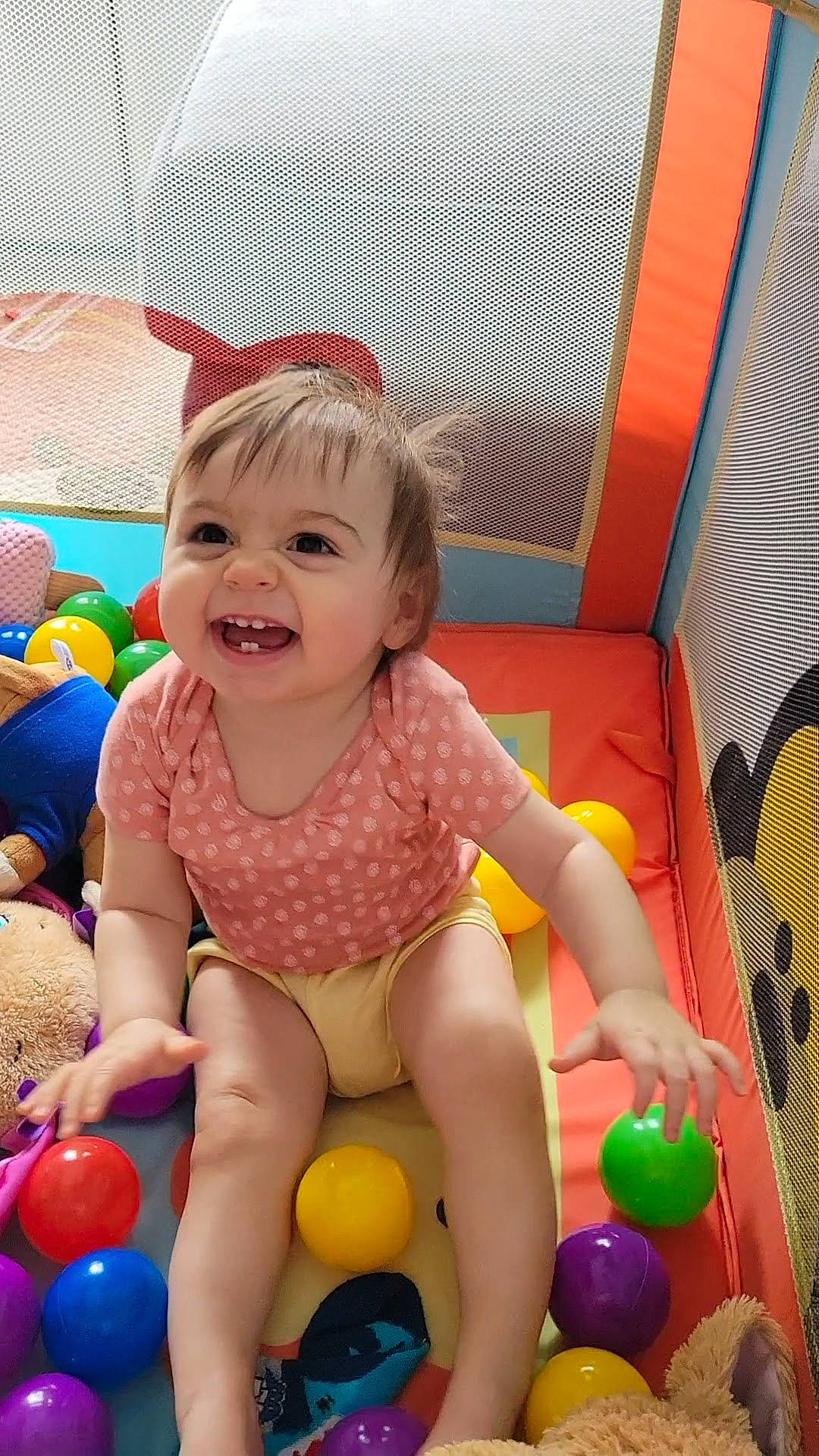 Rozlyn joined the competition — help win amazing prizes! baby, baby_playing_with_toys, baby_toddler_clothing, balloon, blue, child, event, fun, happy, joy, leisure, party_supply, person, photograph, play, product, recreation, sitting, smile, snapshot