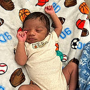 Braxton joined the competition — help win amazing prizes! baby, baseball, basketball, blanket, cap, clothing, cute, glove, indoors, infant, newborn, pacifier, pattern, peaceful, resting, sleeping, soccer_ball, soft, sports, toddler