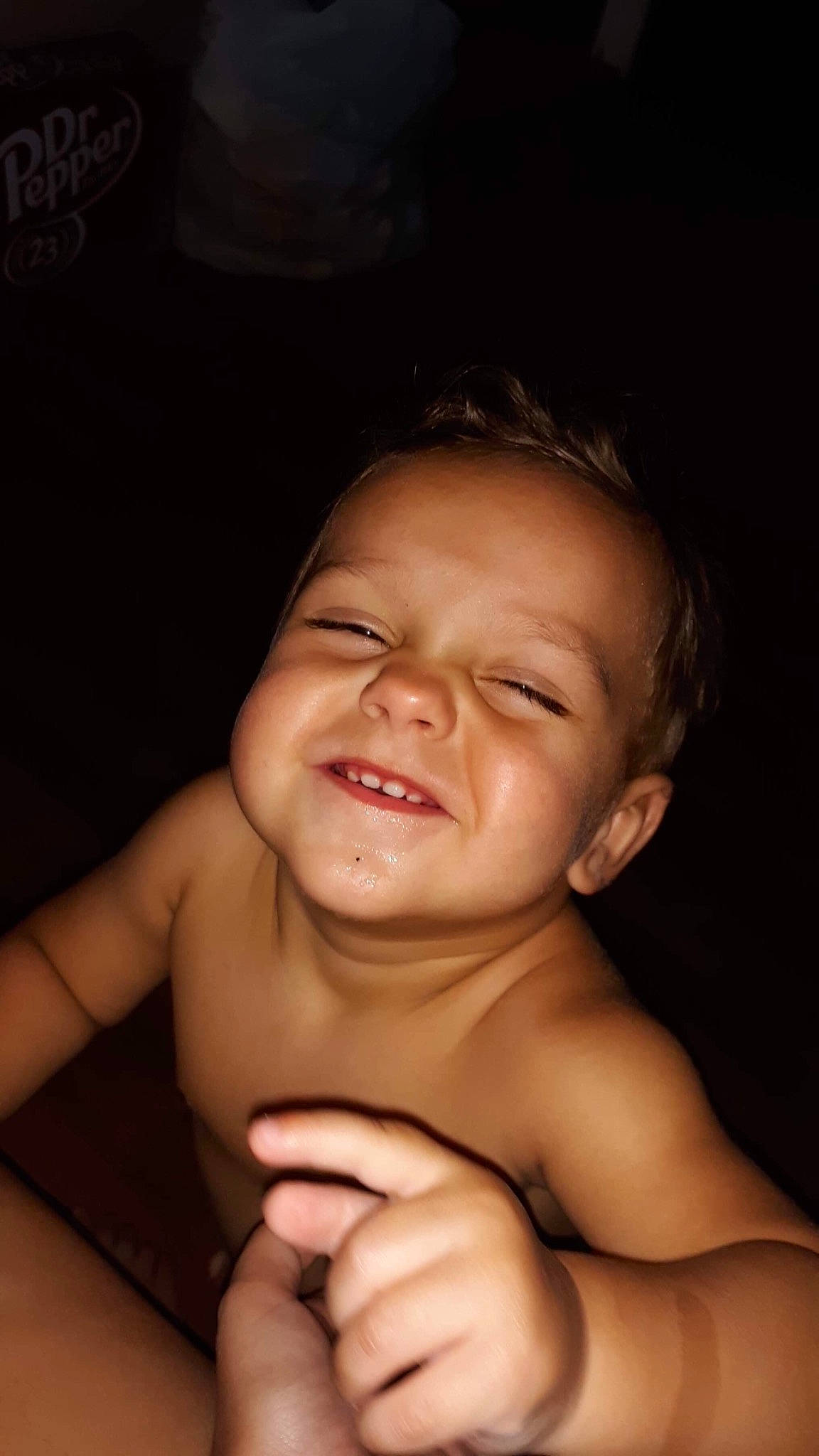 Landry joined the competition — help win amazing prizes! baby, cheek, child, chin, face, facial_expression, finger, forehead, fun, hand, head, joy, laugh, lip, mouth, muscle, nose, person, photography, skin