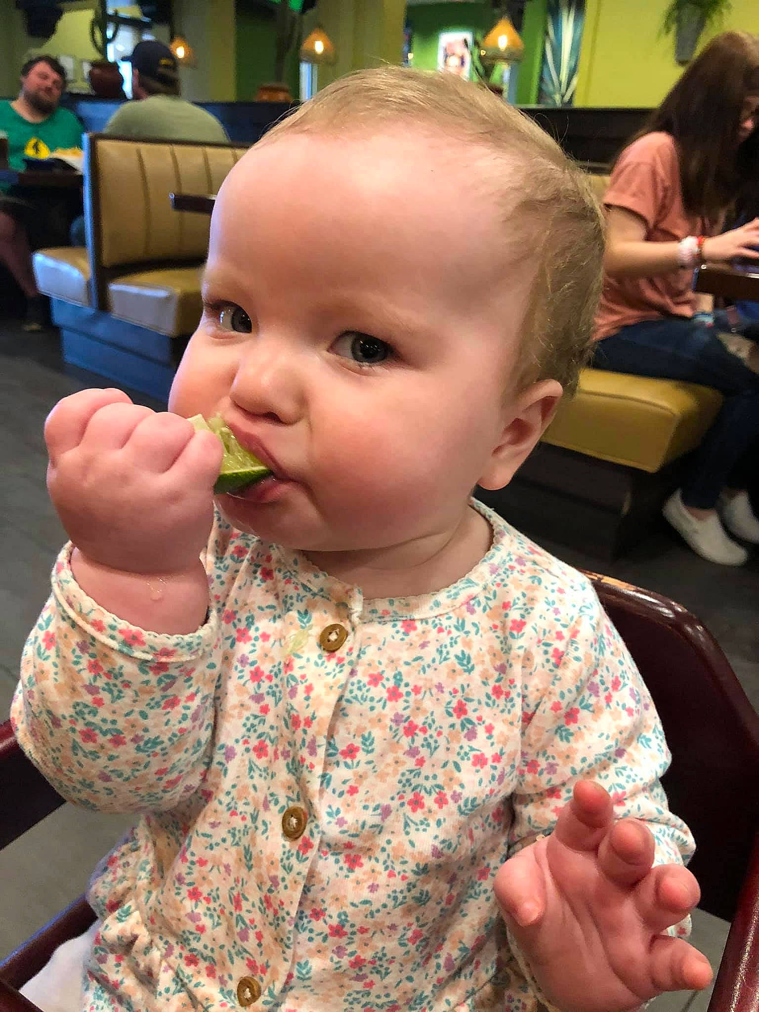 Silvia joined the competition — help win amazing prizes! baby, child, eating, finger, person, thumb, toddler