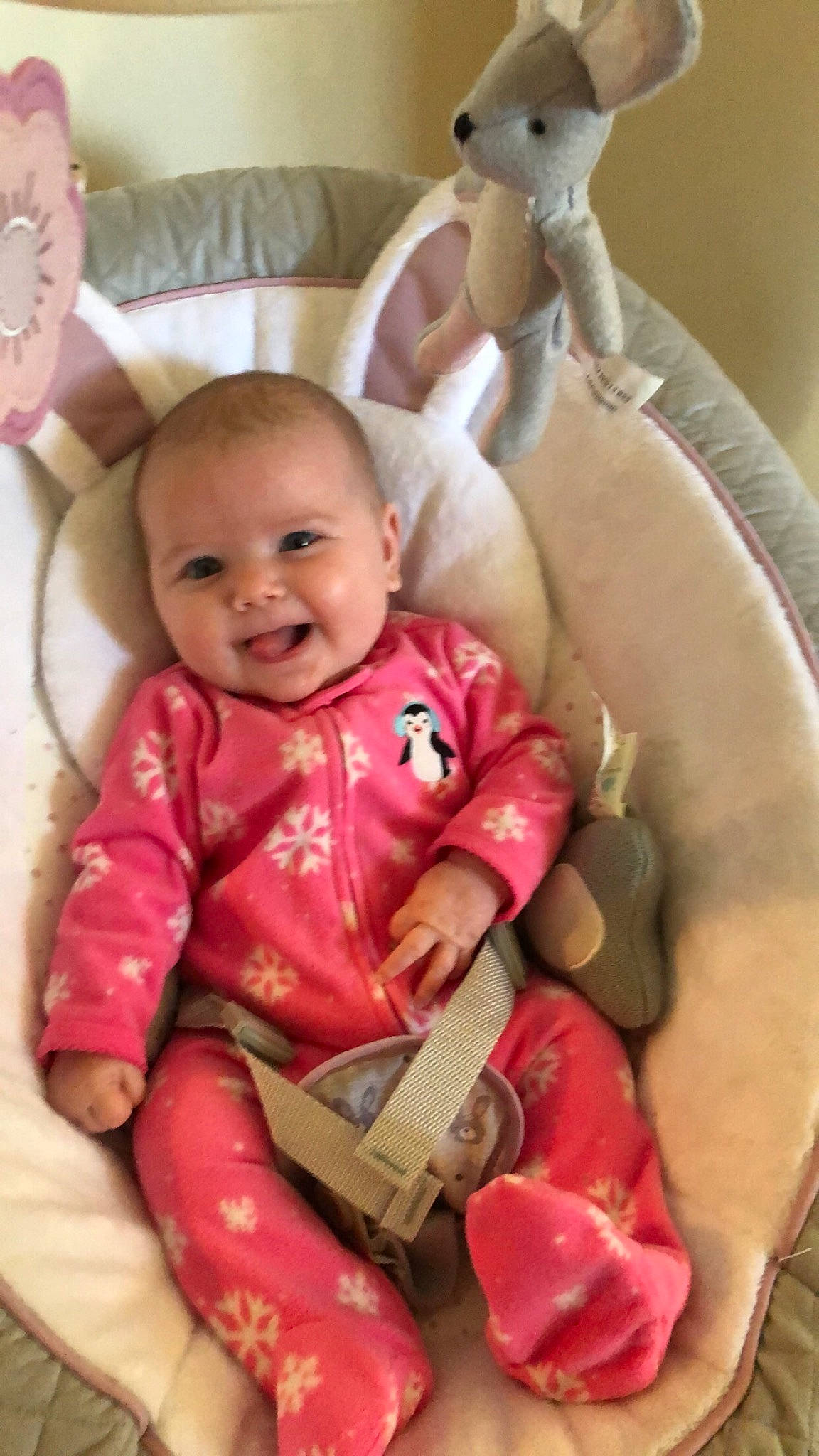 Liliana is registered to the contest to win money with this photo: baby_products, child, infant, person, pink, play, product, skin, stuffed_toy, toddler, toy