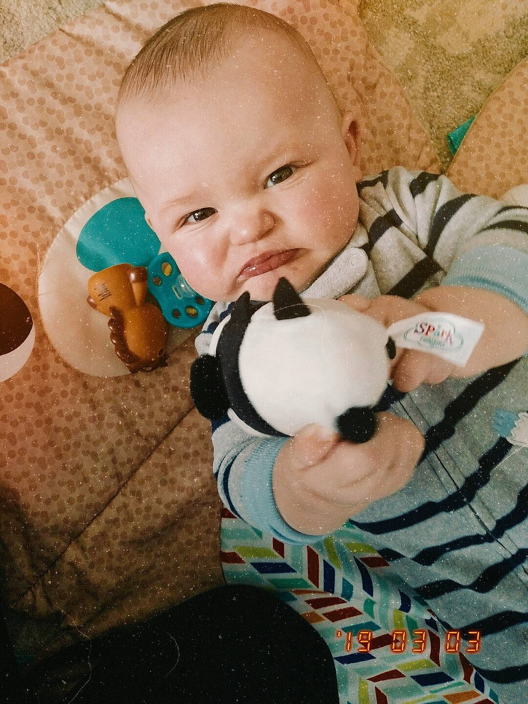 Erik joined the competition — help win amazing prizes! baby, baby_toddler_clothing, cheek, child, person, product, stuffed_toy, teddy_bear, toddler