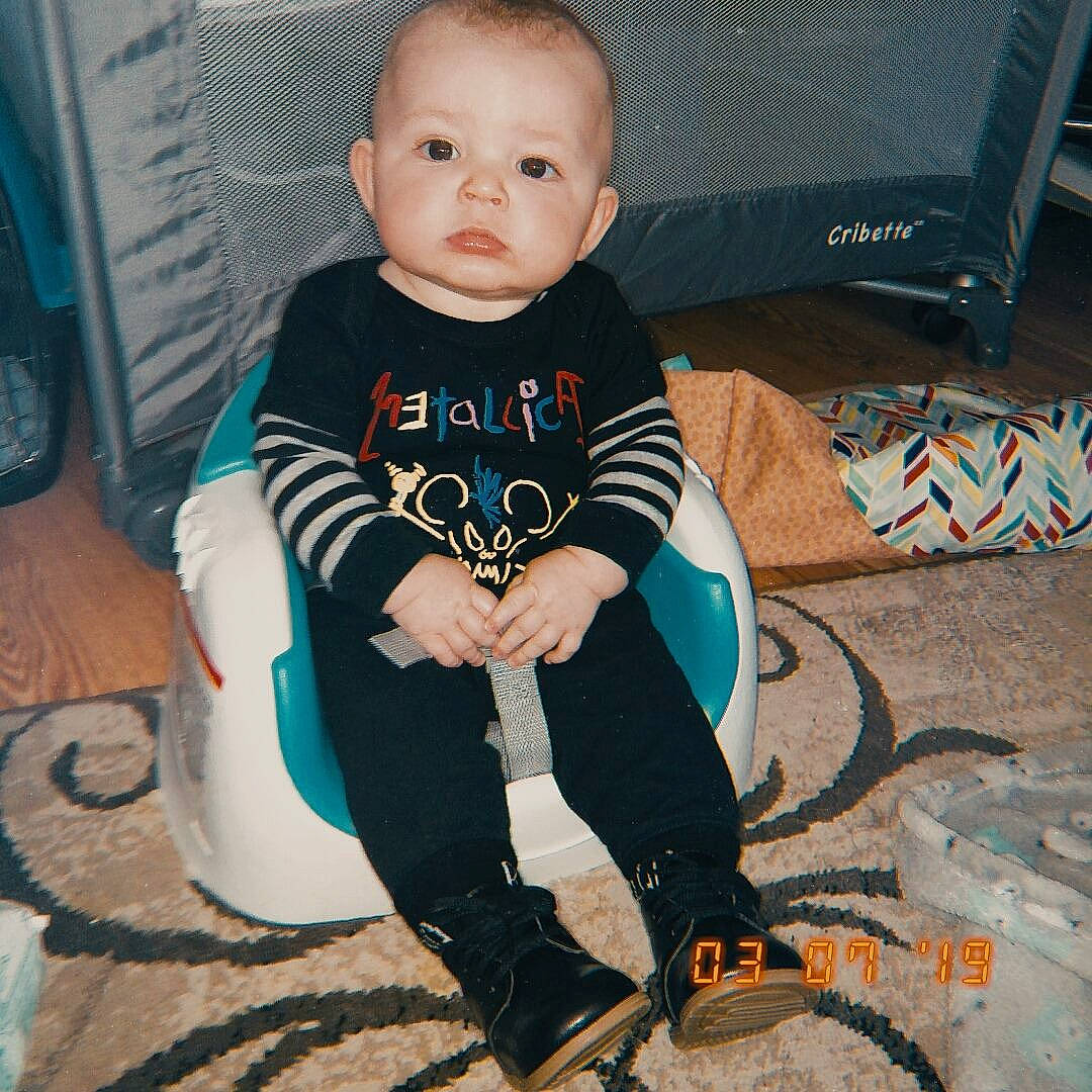 Erik joined the competition — help win amazing prizes! baby_toddler_clothing, child, cool, leg, person, shoe, sitting, sleeve, t_shirt, toddler