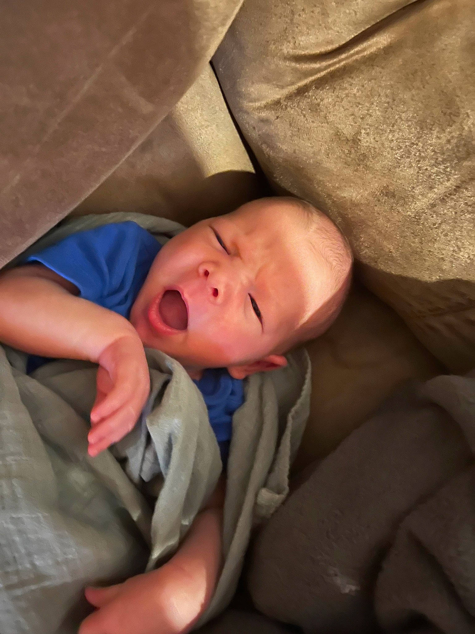 Issac is registered to the contest to win money with this photo: baby, bedtime, cheek, chest, child, comfort, eyebrow, finger, fun, gesture, linens, nap, nose, person, room, sleep, smile, thumb, toddler, wood