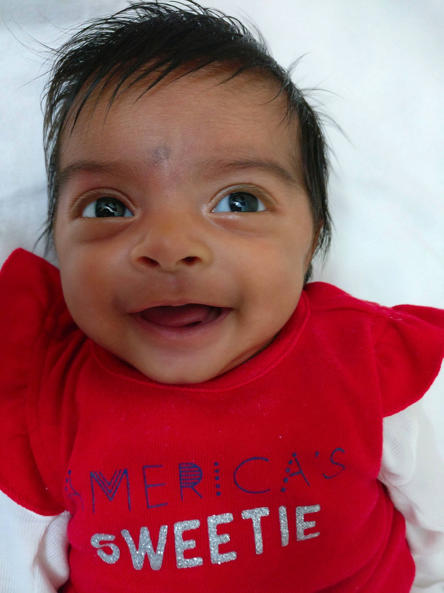 Anika joined the competition — help win amazing prizes! baby, beauty, cheek, child, chin, eye, eyebrow, face, facial_expression, forehead, fun, happy, head, lip, mouth, nose, person, red, skin, smile