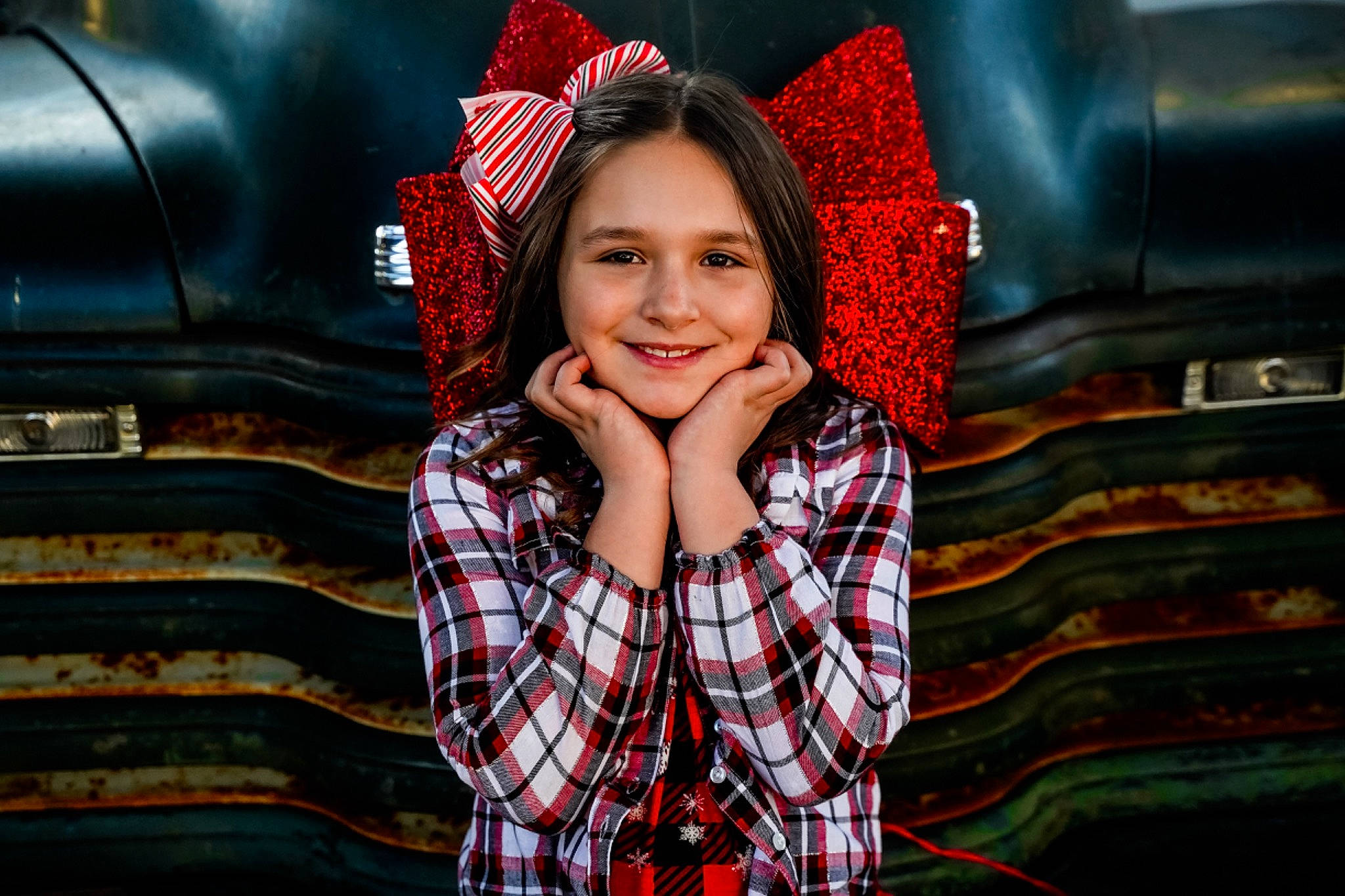 Amya joined the competition — help win amazing prizes! black_hair, collar, cool, facial_expression, fashion, flash_photography, fun, hairstyle, happy, joy, lip, outerwear, person, plaid, red, sleeve, smile, standing, tartan, textile