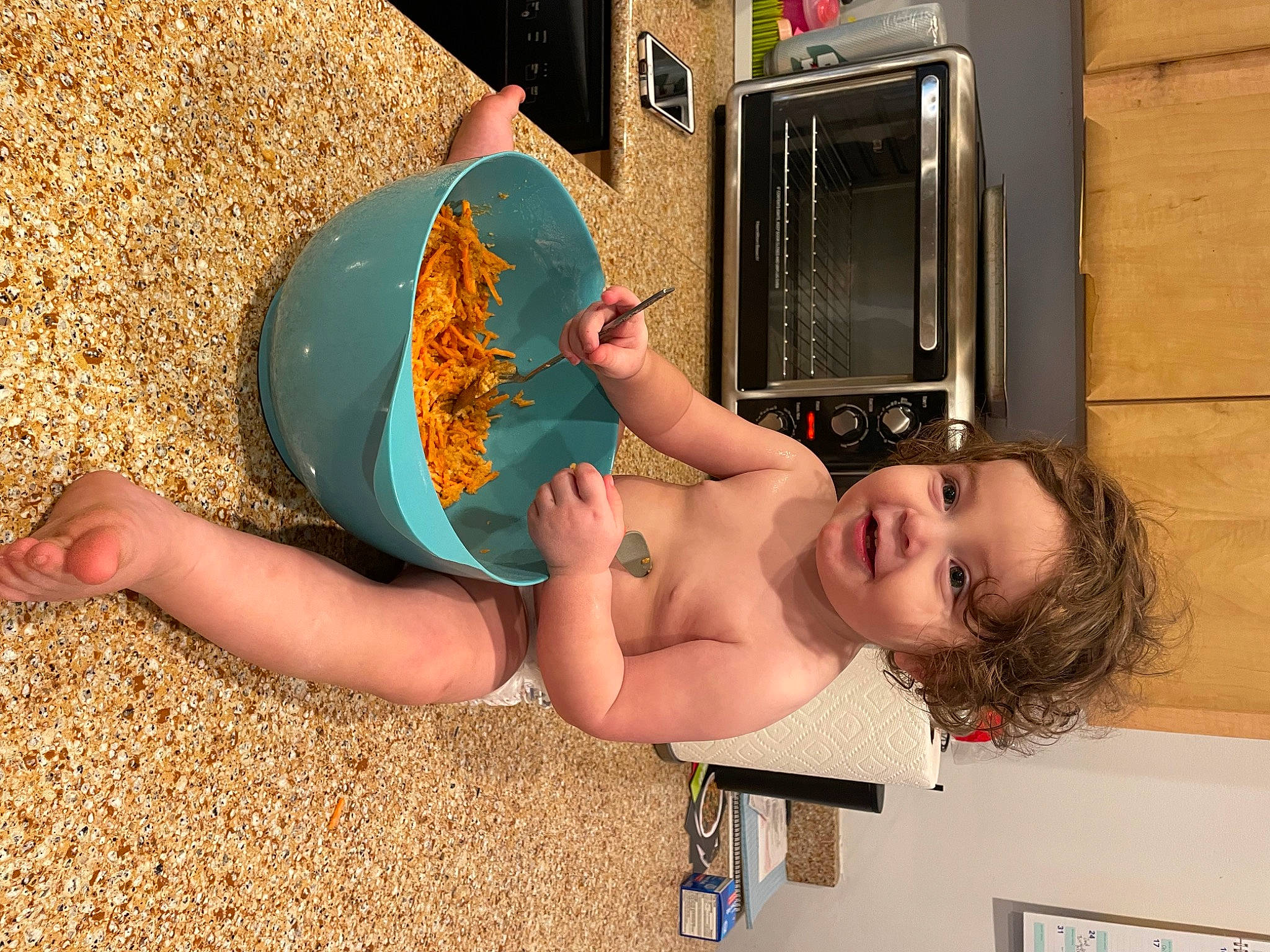 Oakley joined the competition — help win amazing prizes! abdomen, barechested, chest, child, elbow, flesh, foot, fun, human_leg, joy, knee, leg, leisure, orange, person, shoulder, sitting, soil, thigh, toddler