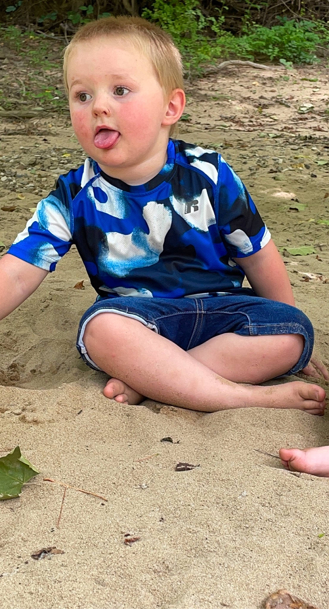 Jonah joined the competition — help win amazing prizes! baby_toddler_clothing, cool, electric_blue, facial_expression, fun, grass, hairstyle, happy, human_body, leisure, mouth, people_in_nature, person, photograph, skin, smile, standing, surprise, t_shirt, thigh