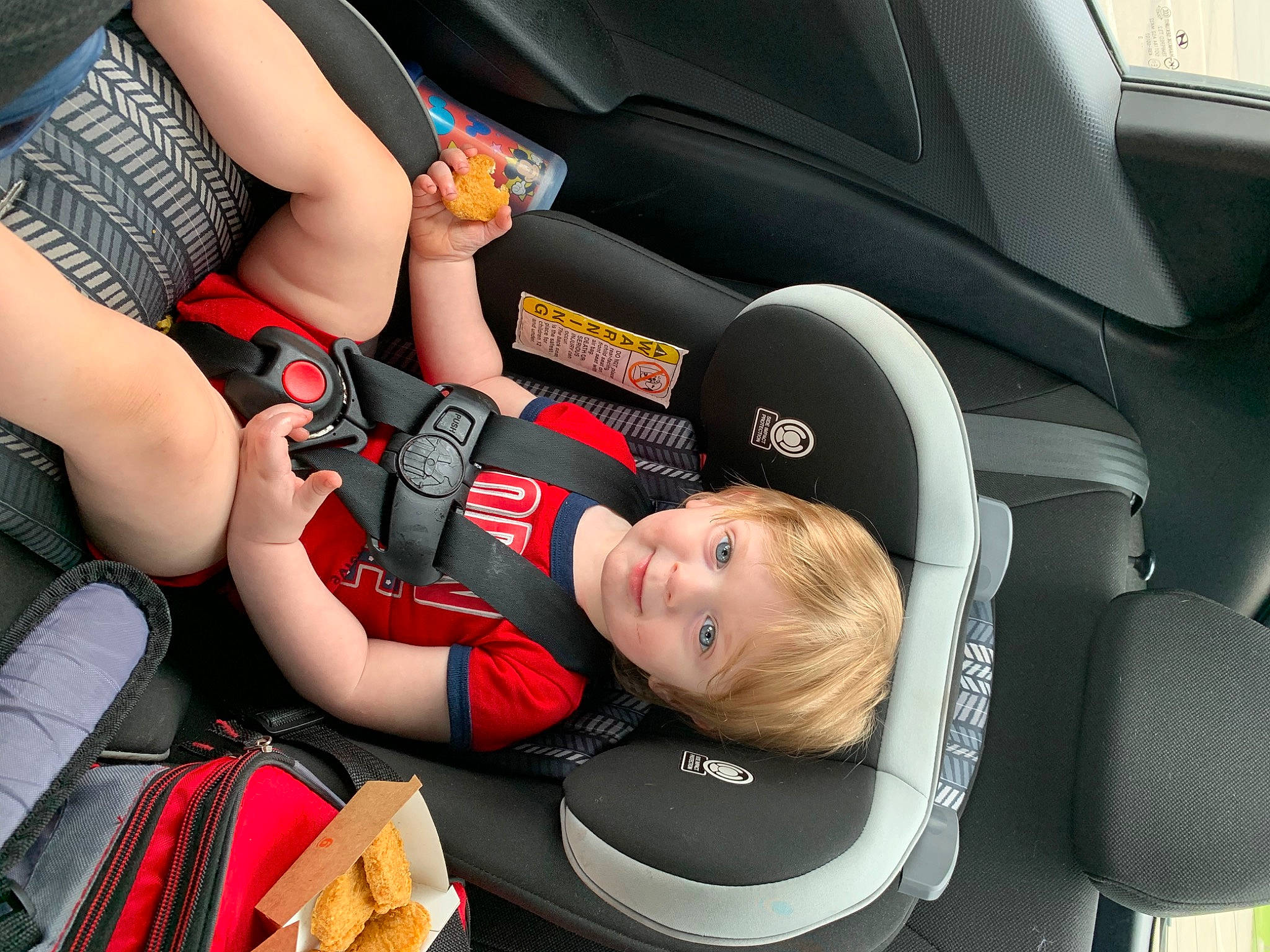 Bellamy is registered to the contest to win money with this photo: auto_part, automotive_design, automotive_exterior, automotive_tire, automotive_wheel_system, car, car_seat, car_seat_cover, child, comfort, flash_photography, motor_vehicle, person, product, smile, steering_part, steering_wheel, toddler, vehicle, vehicle_door