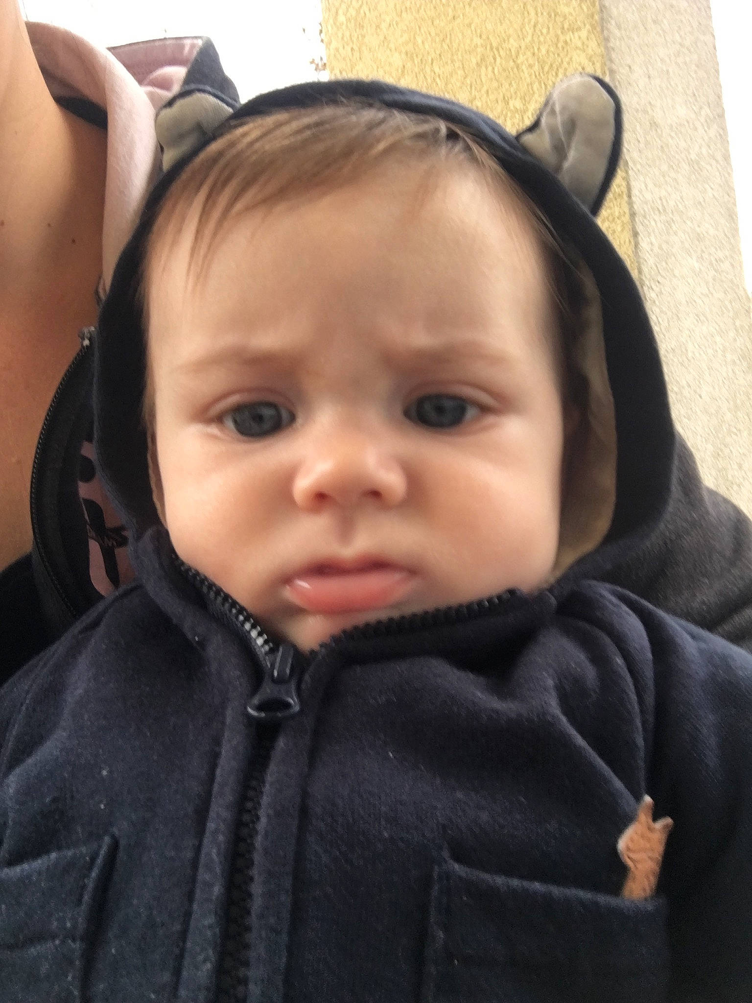 Robert participe au concours pour gagner de l'argent avec cette photo : baby, black_hair, cheek, child, chin, ear, eye, eyebrow, face, forehead, head, lip, neck, nose, outerwear, person, skin, smile, toddler