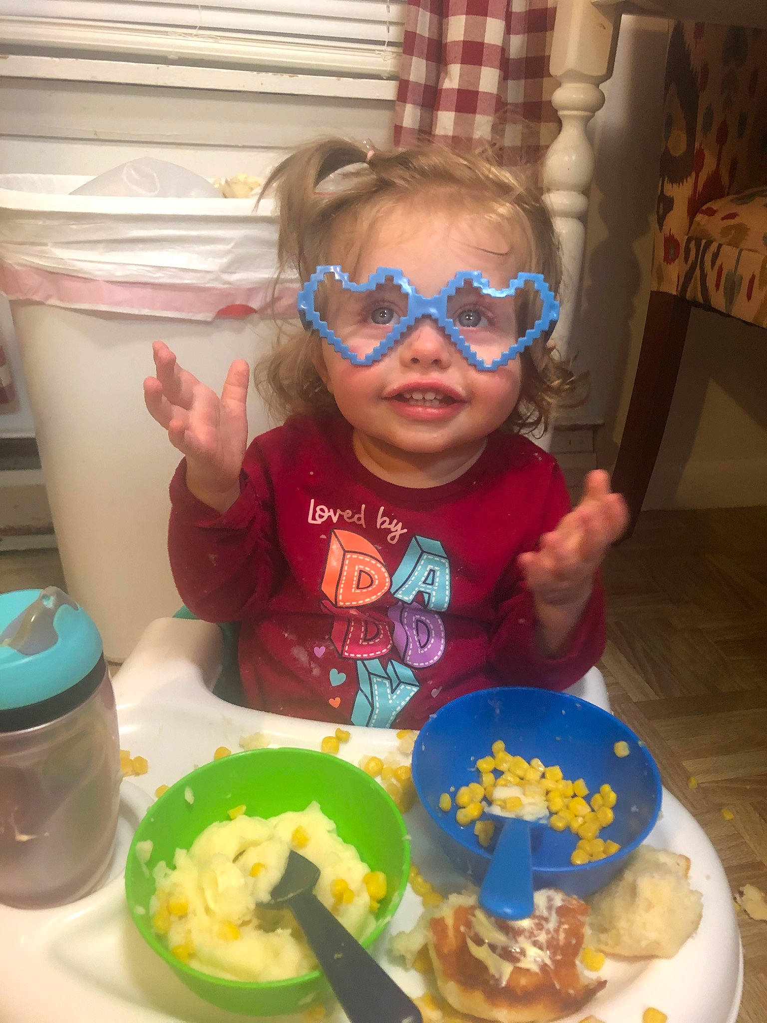 Adilynn joined the competition — help win amazing prizes! breakfast, child, comfort_food, cuisine, dish, eating, food, junk_food, kids_meal, lunch, meal, person, side_dish, toddler, vegetarian_food