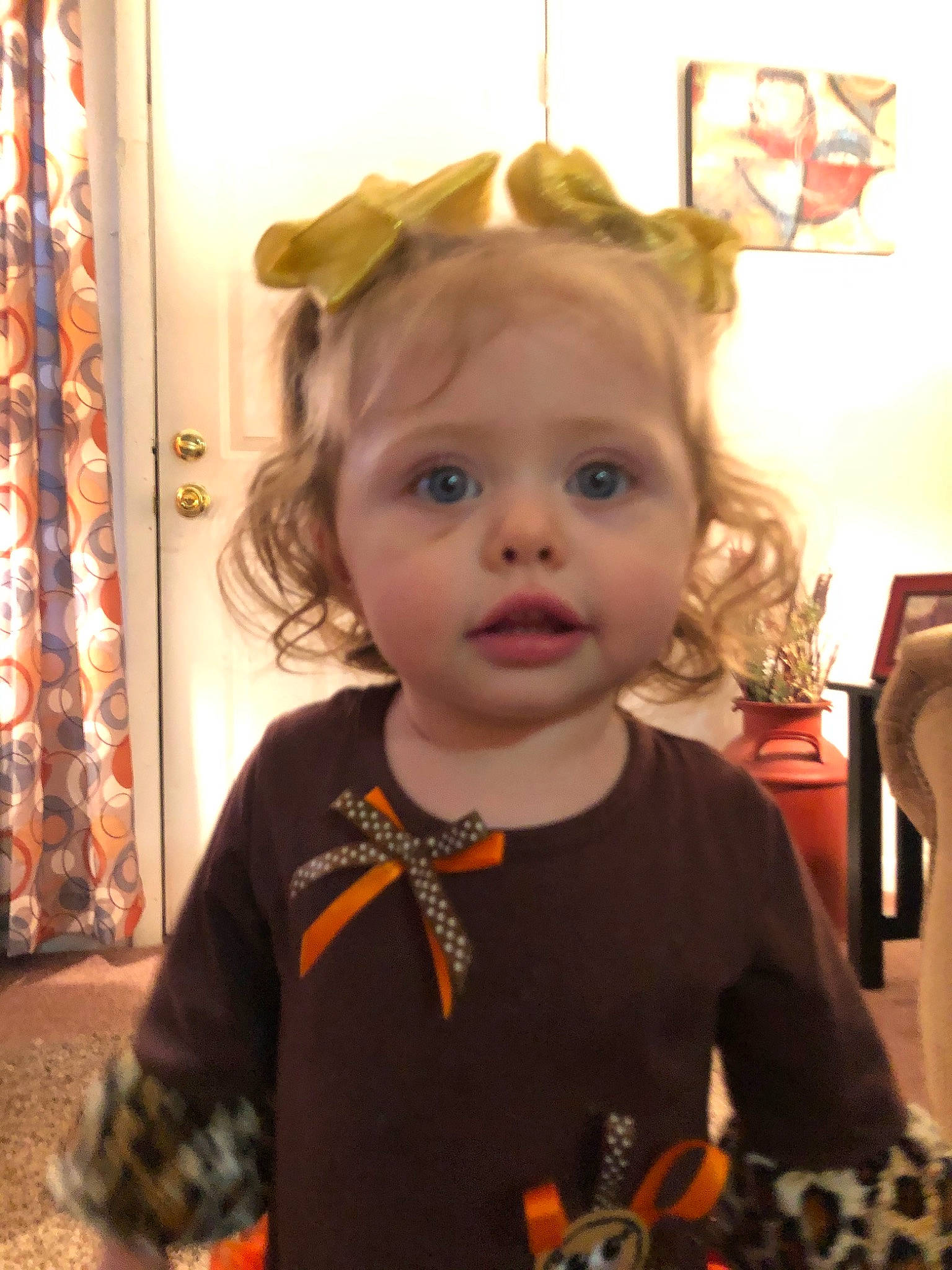 Adilynn joined the competition — help win amazing prizes! cheek, child, ear, face, fawn, glasses, hair, head, person, skin, smile, toddler