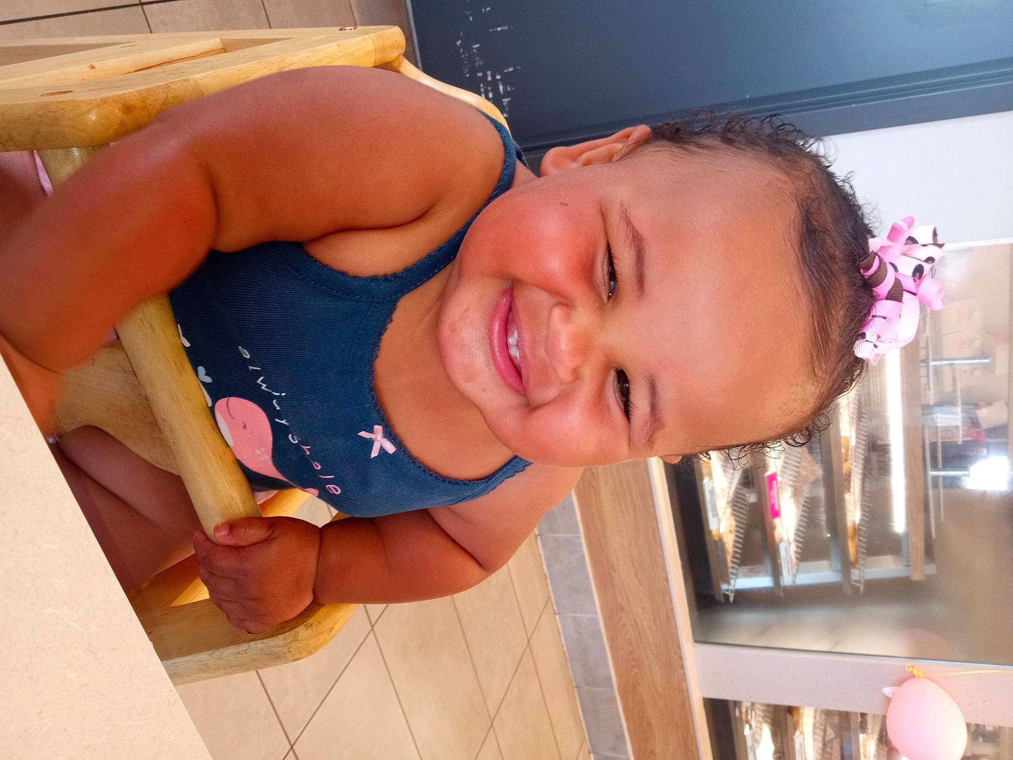Kiyah is registered to the contest to win money with this photo: baby, baby_laughing, baby_toddler_clothing, bathing, cheek, chest, child, ear, eyelash, finger, fun, happy, joy, leisure, mouth, nose, person, skin, smile, thumb