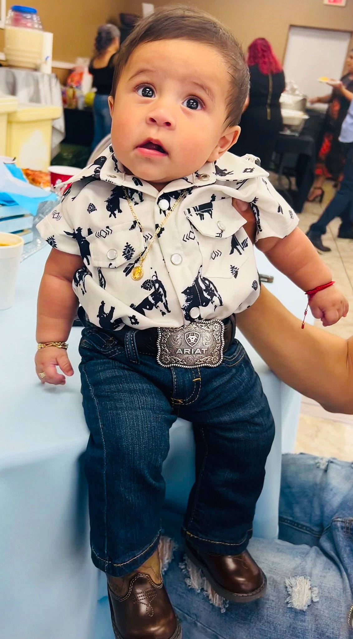 Gael joined the competition — help win amazing prizes! baby, baby_toddler_clothing, blue, child, clothing, cool, denim, fashion, fun, hairstyle, happy, head, human, jeans, joint, person, photograph, skin, sleeve, snapshot