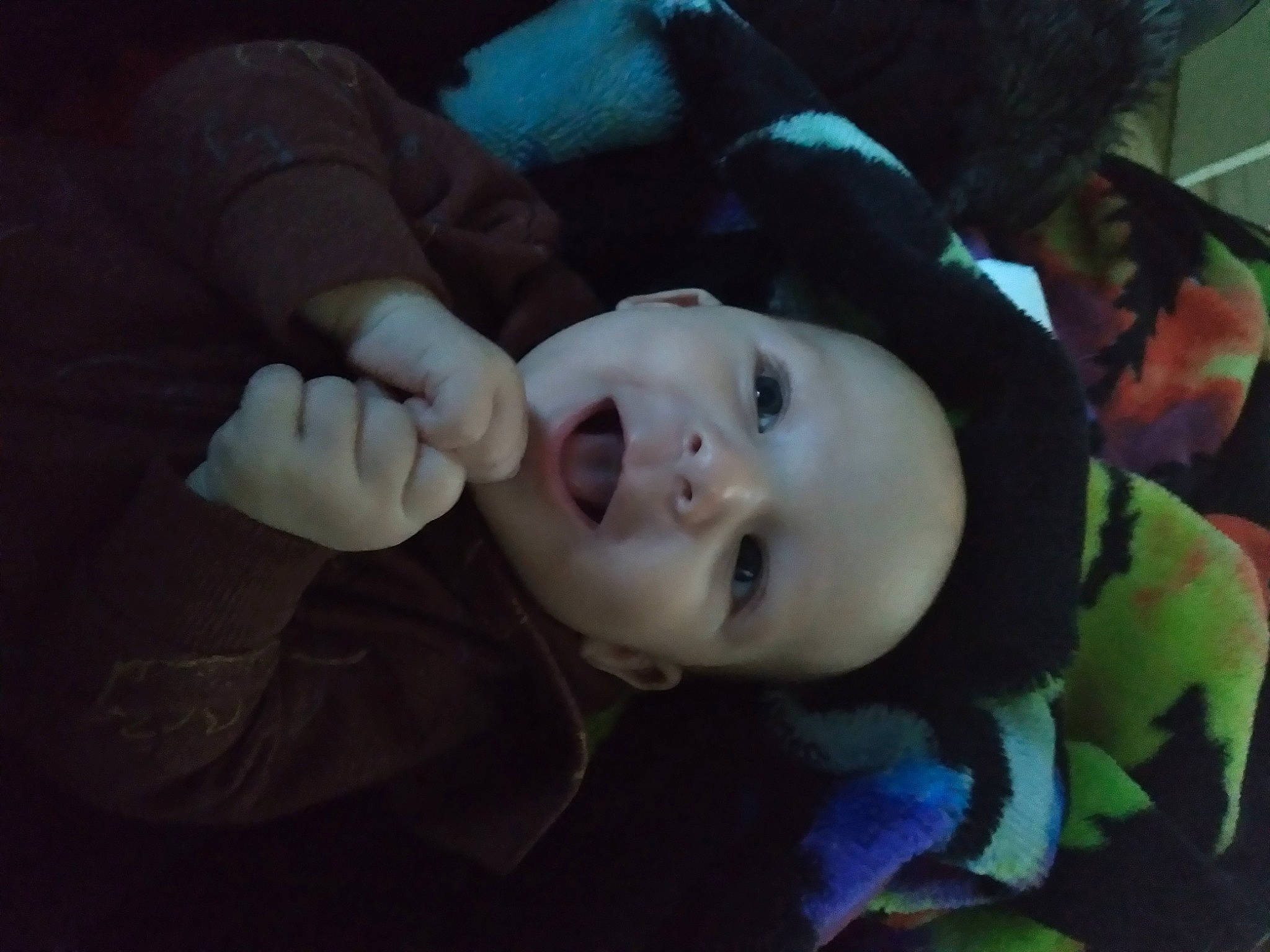 River joined the competition — help win amazing prizes! baby, baby_toddler_clothing, black_hair, cheek, child, comfort, ear, eyebrow, eyelash, fun, gesture, grass, happy, jaw, mouth, nose, person, sleeve, smile, thumb