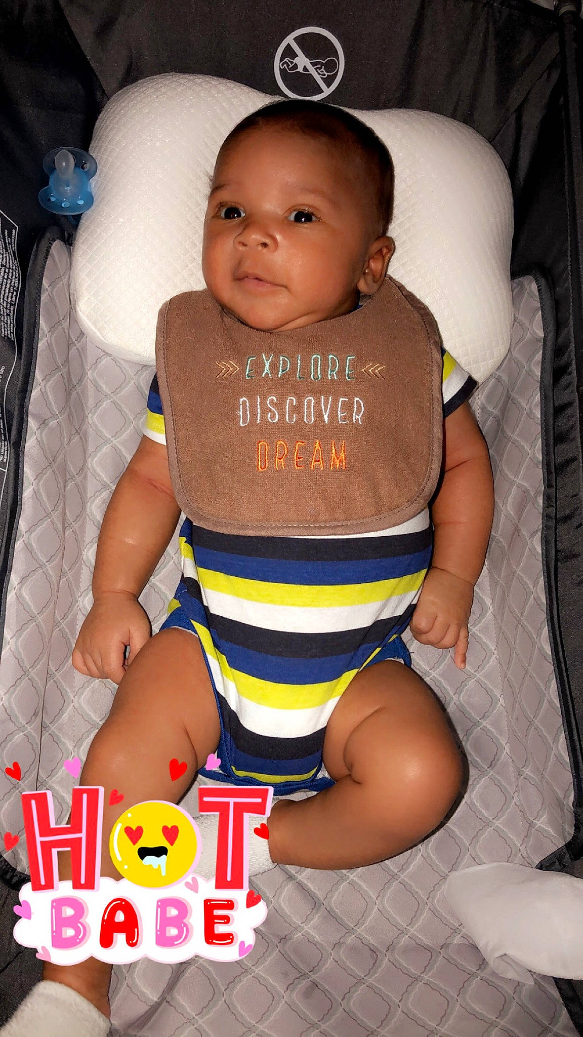 Kacen joined the competition — help win amazing prizes! abdomen, baby, baby_products, baby_toddler_clothing, child, diaper, leg, person, product, sitting, thigh, toddler