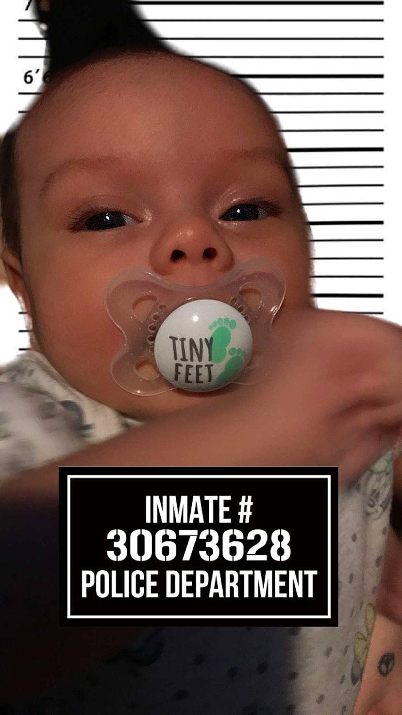 Khalani is registered to the contest to win money with this photo: advertising, baby, chest, child, eyelash, facial_expression, flash_photography, font, fun, happy, iris, logo, nose, person, photo_caption, toddler