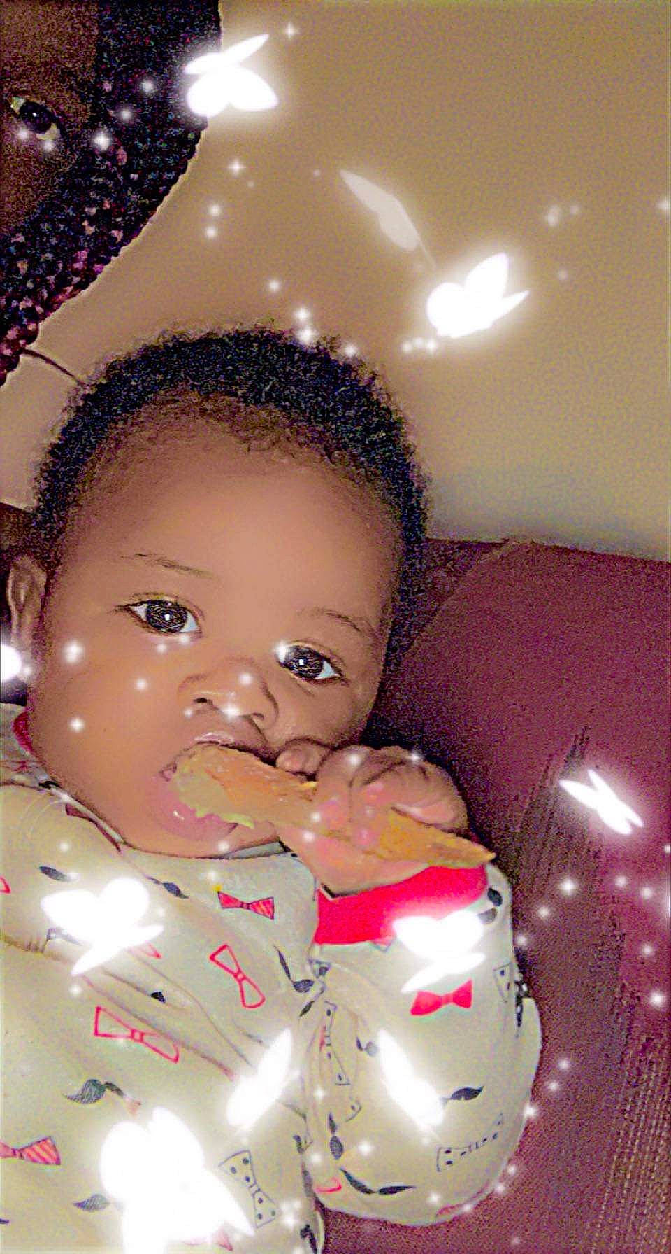 Nakeema is registered to the contest to win money with this photo: baby, black_hair, cheek, child, chin, event, eyebrow, eyelash, face, forehead, fun, happy, lighting, lip, mouth, nose, person, pink, skin, smile