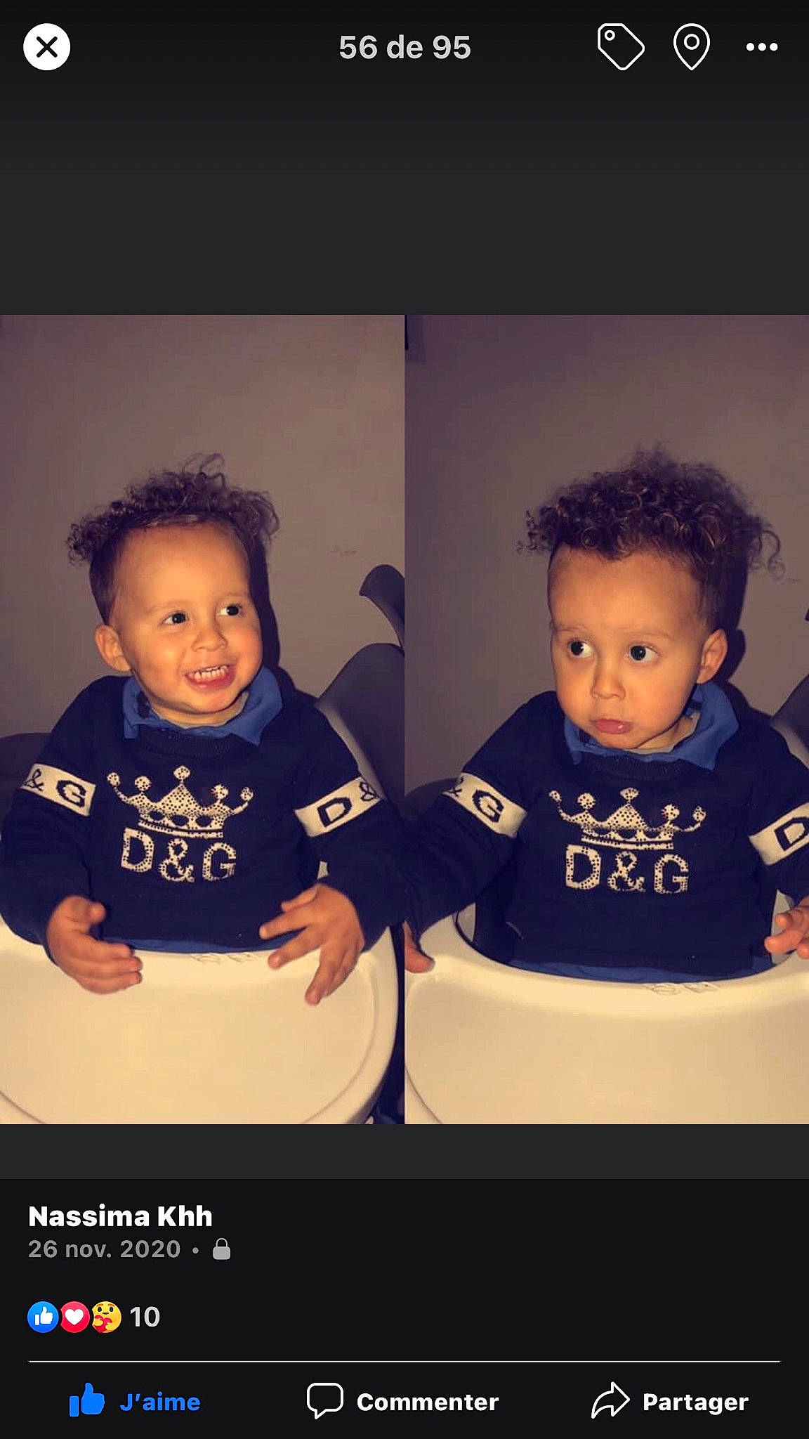 Kaïs a rejoint le concours — aidez-le/la à gagner de superbes lots ! art, baby, baby_toddler_clothing, child, cool, facial_expression, flash_photography, font, fun, gesture, happy, jersey, joy, person, photo_caption, sleeve, smile, sportswear, standing, t_shirt