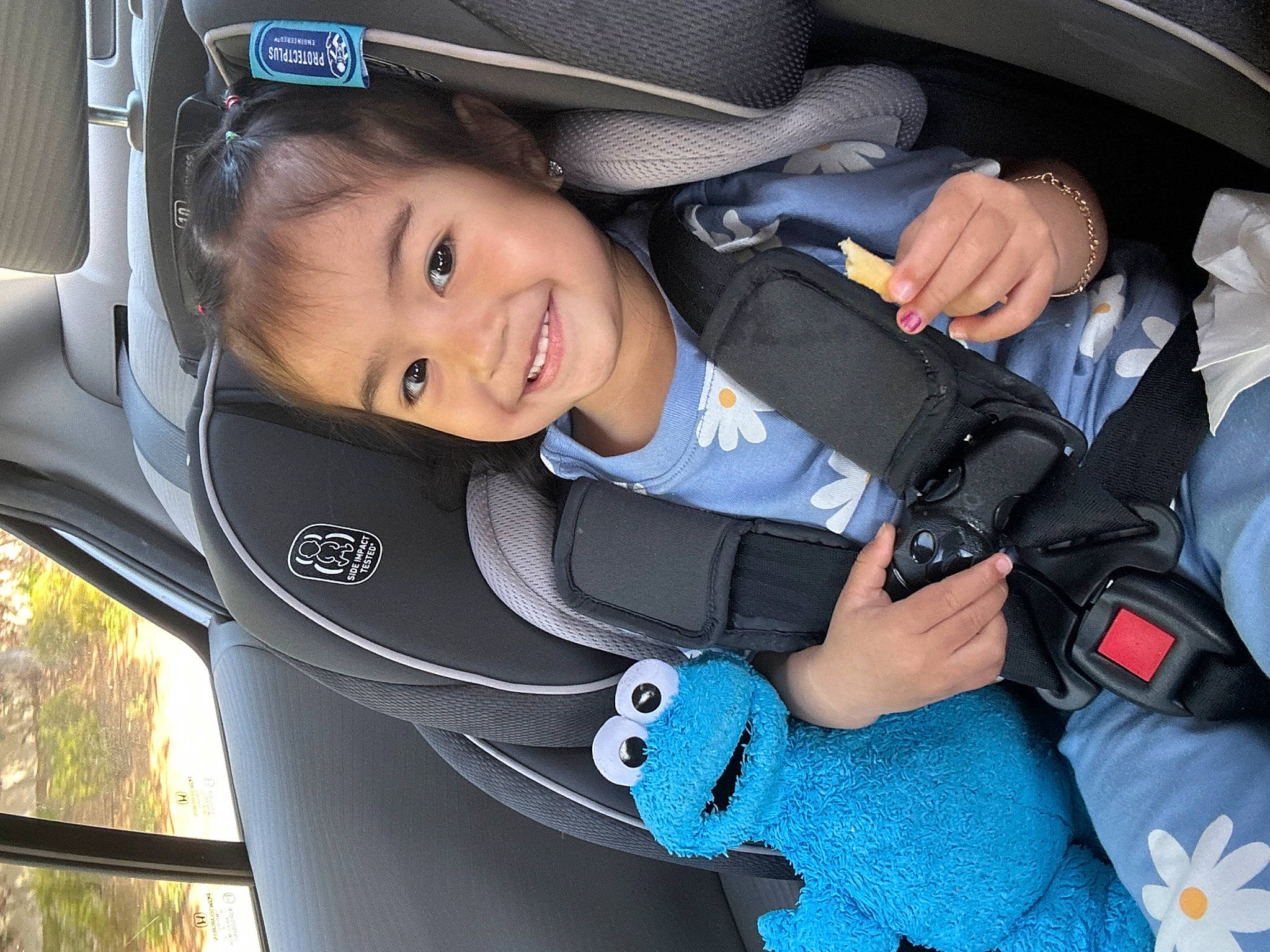 Lana joined the competition — help win amazing prizes! auto_part, automotive_design, automotive_exterior, baby, baby_carriage, baby_products, car, car_seat, child, comfort, electric_blue, family_car, fun, joy, light, luxury_vehicle, motor_vehicle, person, smile, toddler