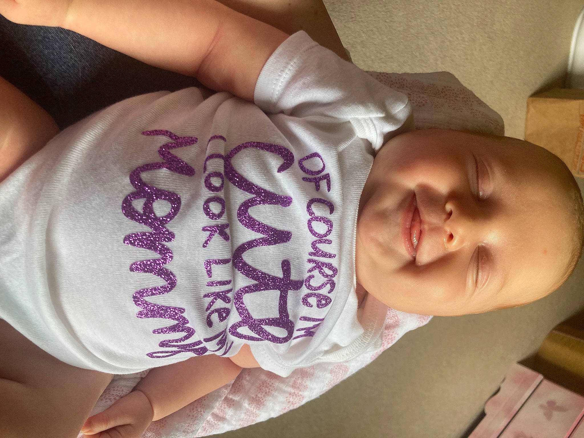 Adley joined the competition — help win amazing prizes! arm, baby, baby_toddler_clothing, chest, eyelash, finger, font, hand, happy, human_body, mouth, nail, neck, organ, person, pink, skin, smile, thumb, toddler