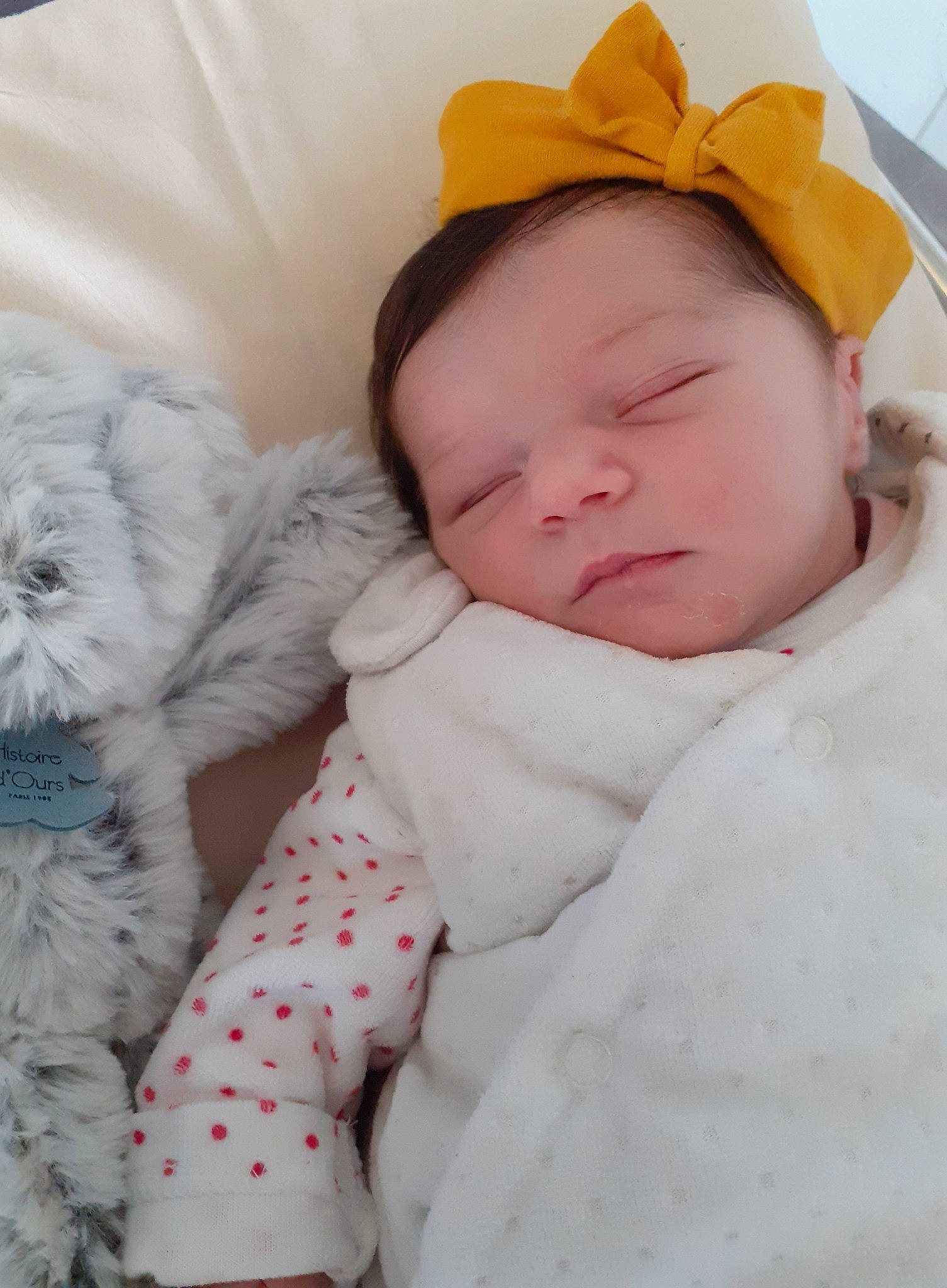 Olivia participe au concours pour gagner de l'argent avec cette photo : baby, baby_sleeping, baby_toddler_clothing, bedtime, cheek, child, comfort, face, felidae, fur, happy, linens, lip, nose, person, pink, skin, small_to_medium_sized_cats, textile, toddler