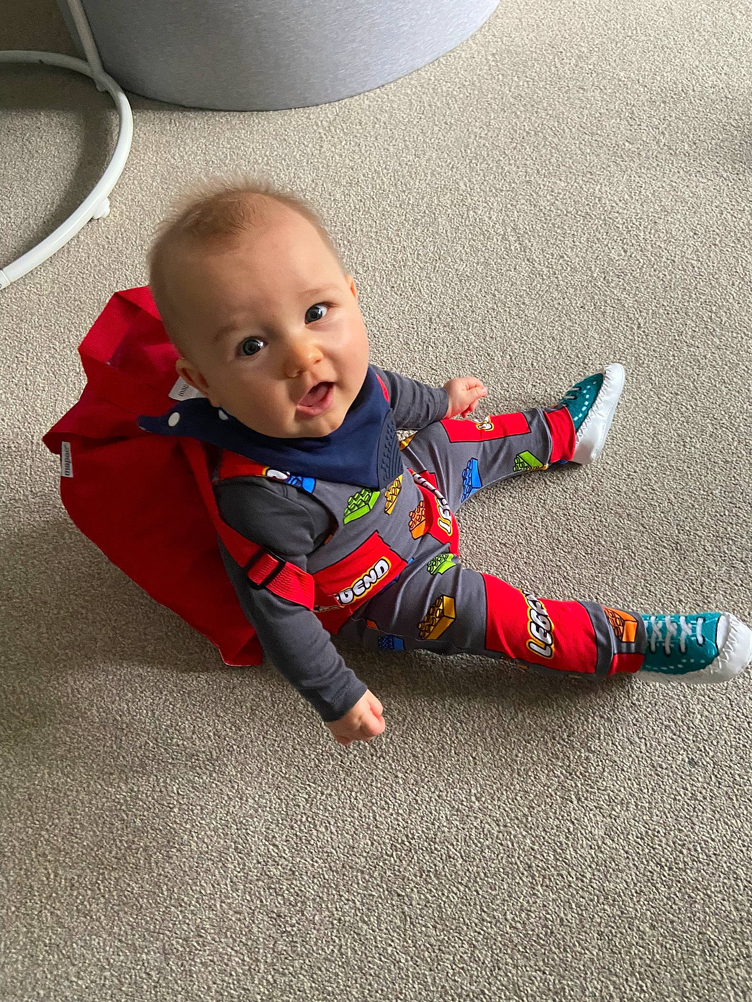 Alfred joined the competition — help win amazing prizes! asphalt, baby, baby_toddler_clothing, carmine, carpet, child, comfort, floor, flooring, grass, grey, happy, human_body, leg, pattern, person, plant, road_surface, sitting, toddler