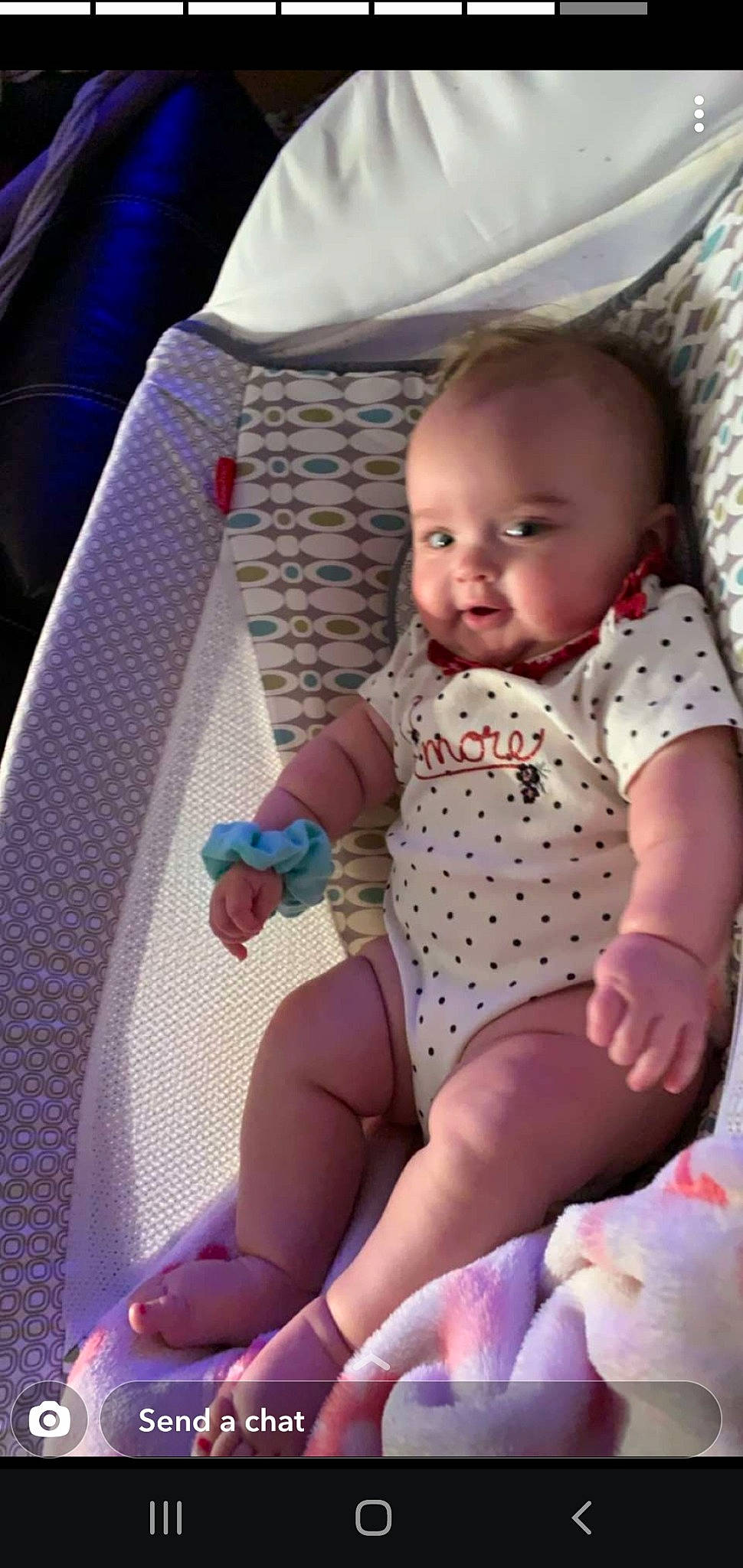 Marissa joined the competition — help win amazing prizes! baby, baby_toddler_clothing, cheek, comfort, face, finger, hand, head, human_body, iris, knee, leg, lip, mouth, person, pink, skin, stomach, thigh, toddler