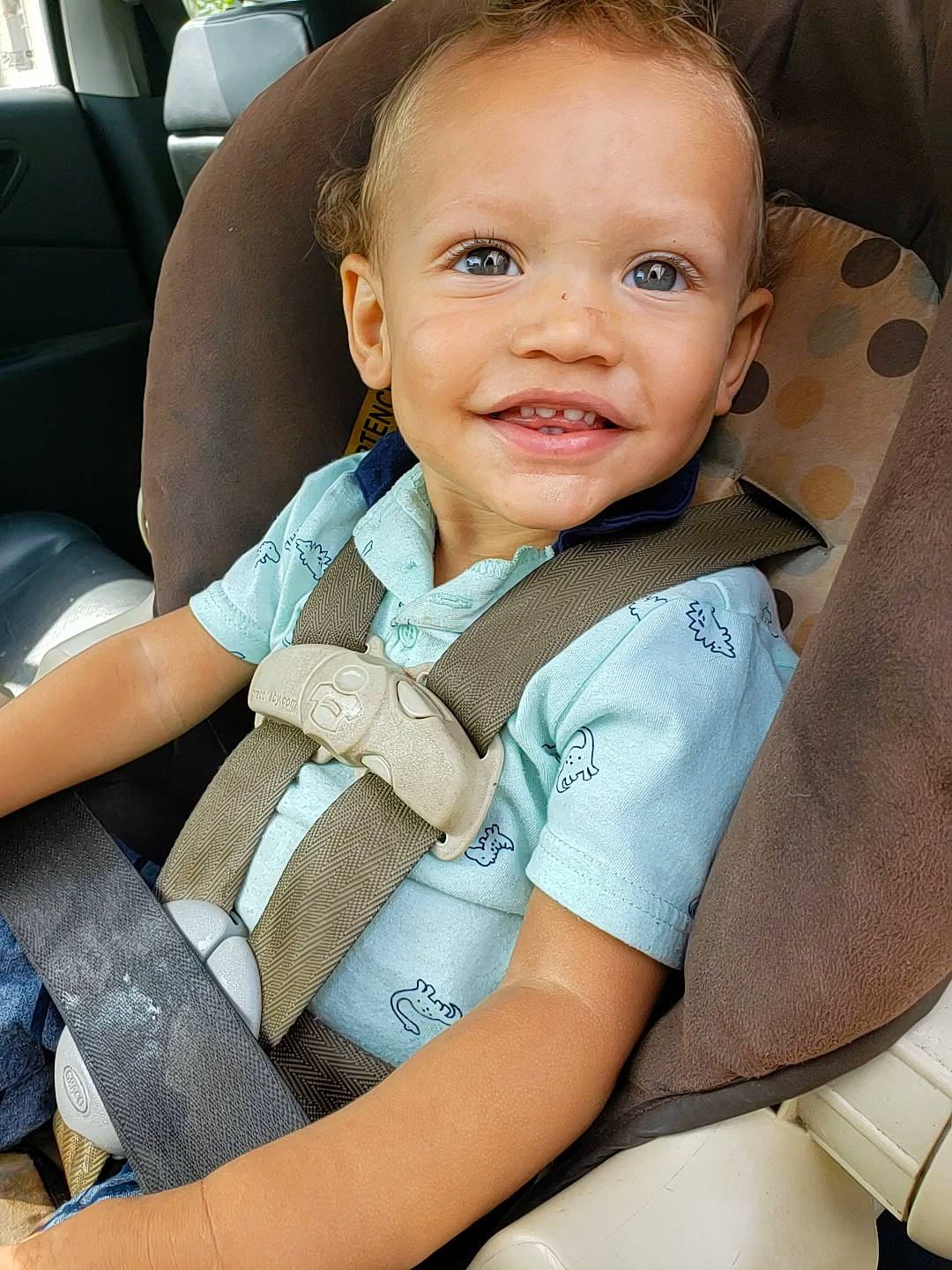 Ezra King joined the competition — help win amazing prizes! auto_part, baby, baby_carriage, baby_in_car_seat, baby_products, car, car_seat, cheek, child, chin, face, head, joy, person, product, seat_belt, sitting, skin, smile, toddler