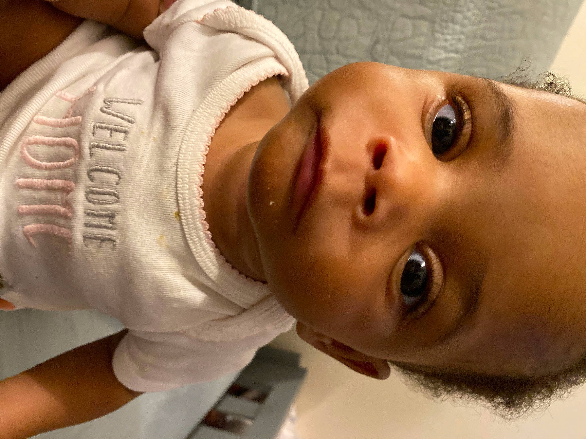 Brea is registered to the contest to win money with this photo: baby, cheek, child, chin, close_up, ear, eye, eyebrow, eyelash, face, forehead, head, lip, mouth, muscle, neck, nose, person, skin, toddler