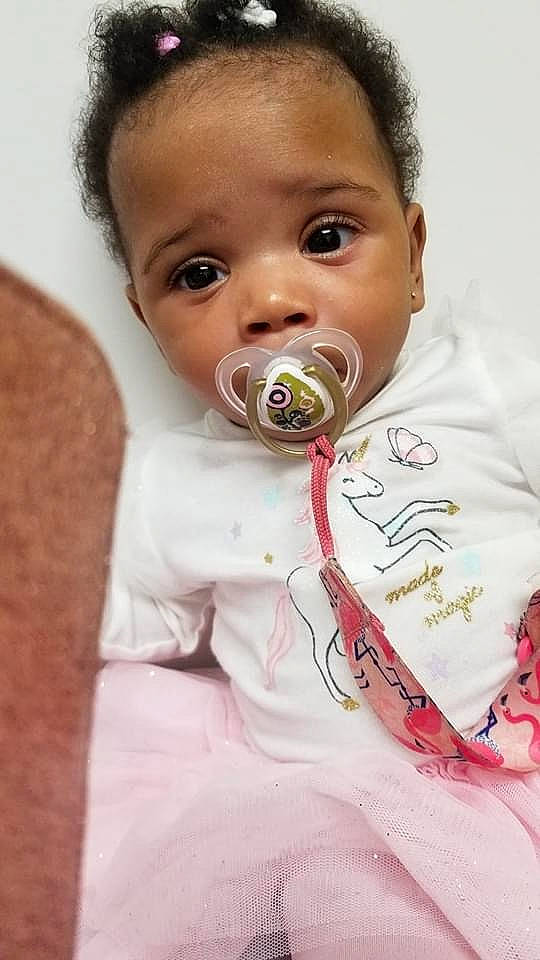 Stephanie joined the competition — help win amazing prizes! baby, cheek, child, face, forehead, head, lip, nose, person, skin, toddler