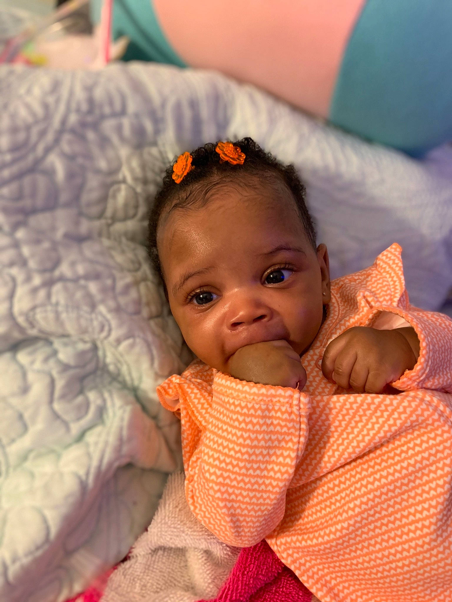 Stephanie joined the competition — help win amazing prizes! baby, beauty, bedtime, cheek, child, eye, face, forehead, head, iris, mouth, nose, person, pink, skin, smile, textile, toddler