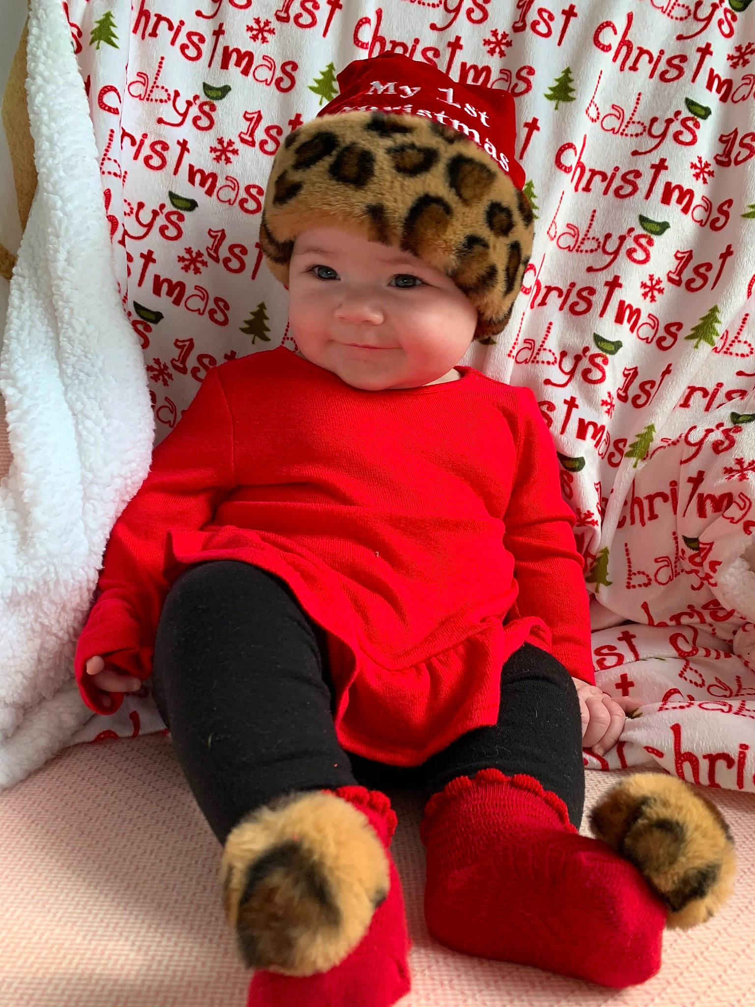 Emalia is registered to the contest to win money with this photo: baby, child, fur, person, play, red, stuffed_toy, toddler