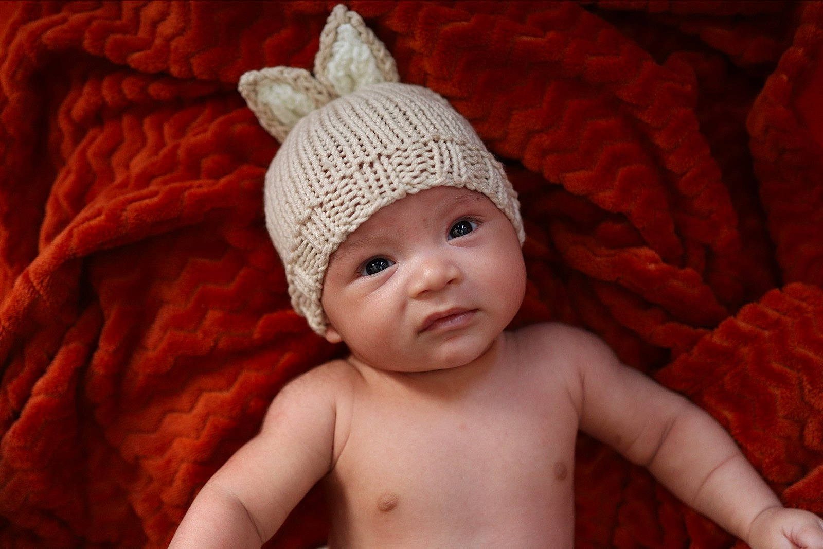 Zaki a rejoint le concours — aidez-le/la à gagner de superbes lots ! baby, cap, cheek, child, close_up, comfort, eyelash, finger, happy, headgear, headwear, human_body, knit_cap, lip, nose, person, skin, smile, thumb, toddler