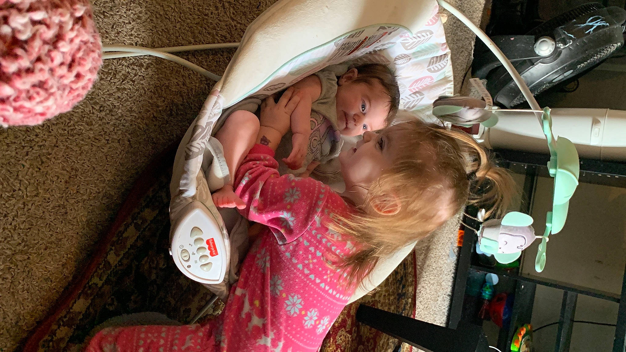 Rosalynn joined the competition — help win amazing prizes! baby, baby_carriage, baby_products, beauty, car_seat, child, comfort, ear, fashion_accessory, fun, happy, linens, mammal, person, pink, product, room, sitting, skin, toddler