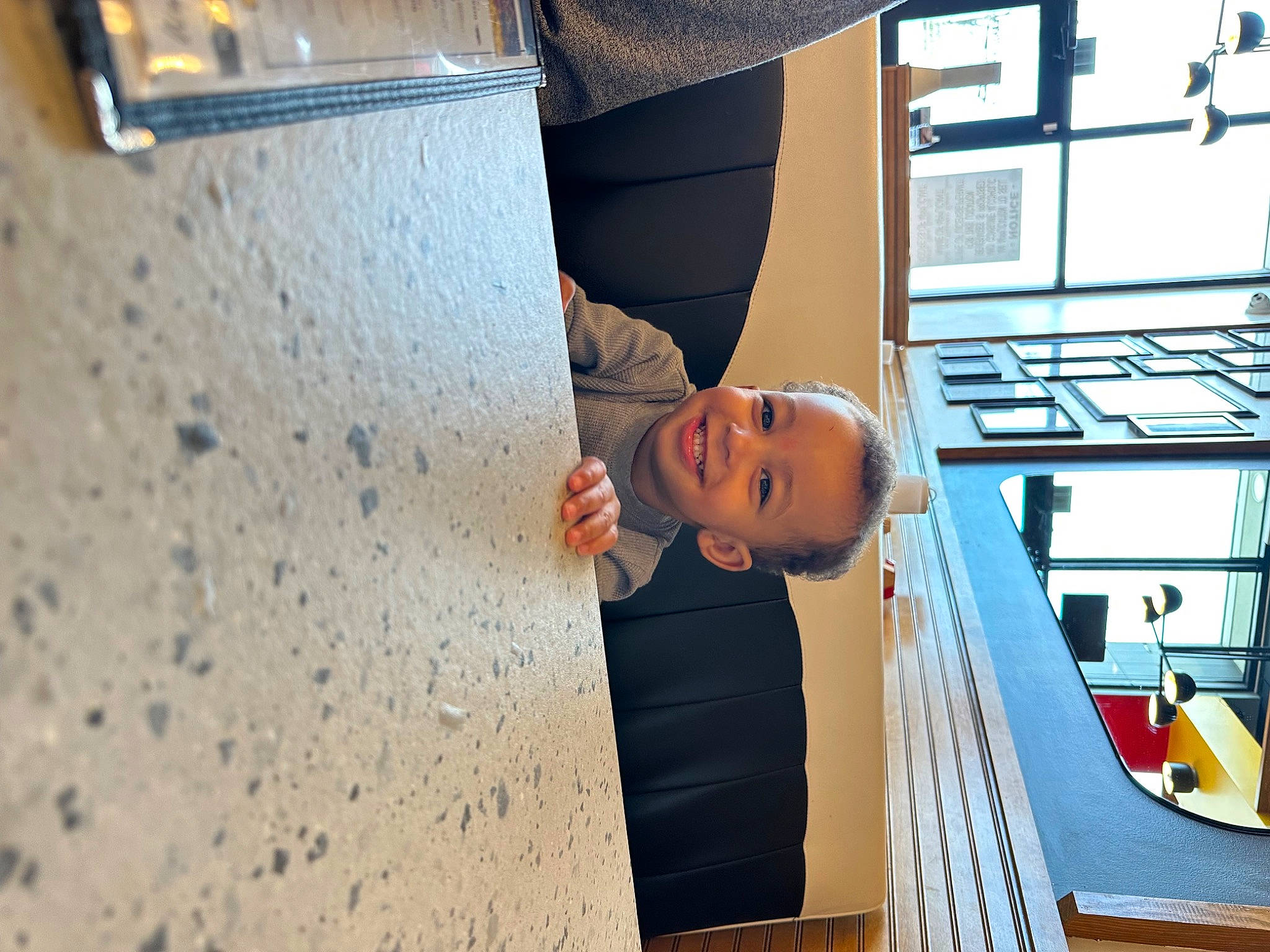 Zechariah joined the competition — help win amazing prizes! automotive_design, automotive_exterior, building, ceiling, child, daylighting, electric_blue, facade, flooring, fun, house, joy, leisure, person, room, space, stairs, t_shirt, toddler, transport