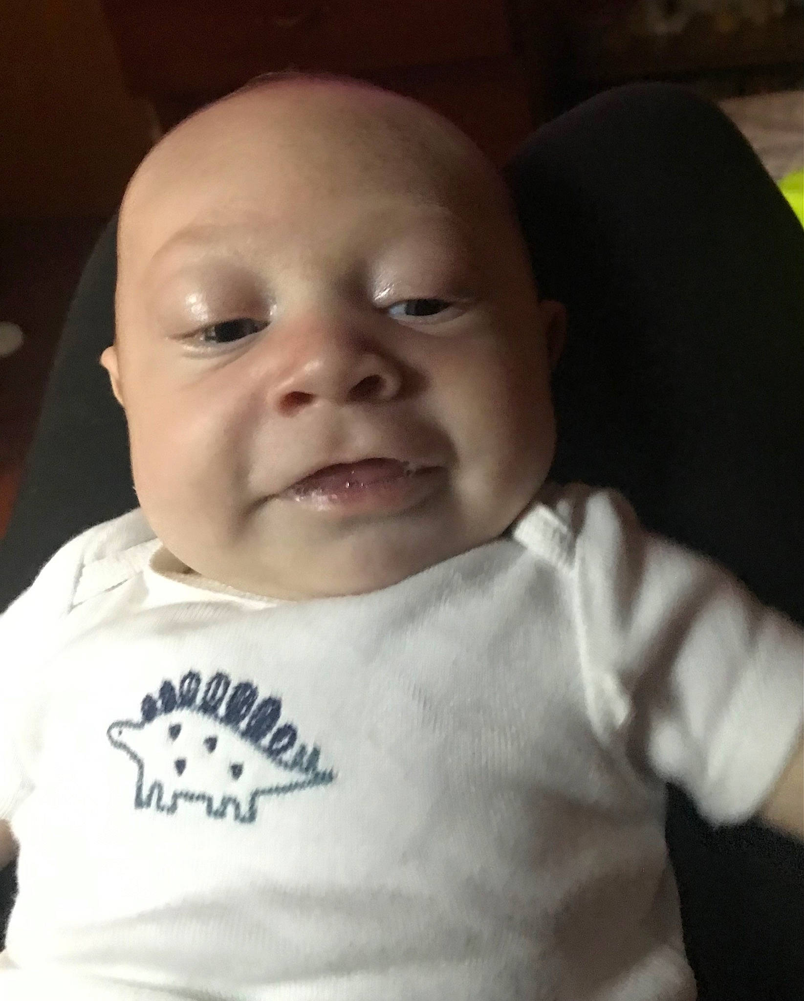 Kain is registered to the contest to win money with this photo: baby, baby_toddler_clothing, cheek, chin, comfort, ear, eye, eyebrow, facial_expression, hairstyle, happy, head, iris, lip, mouth, neck, nose, person, skin, sleeve