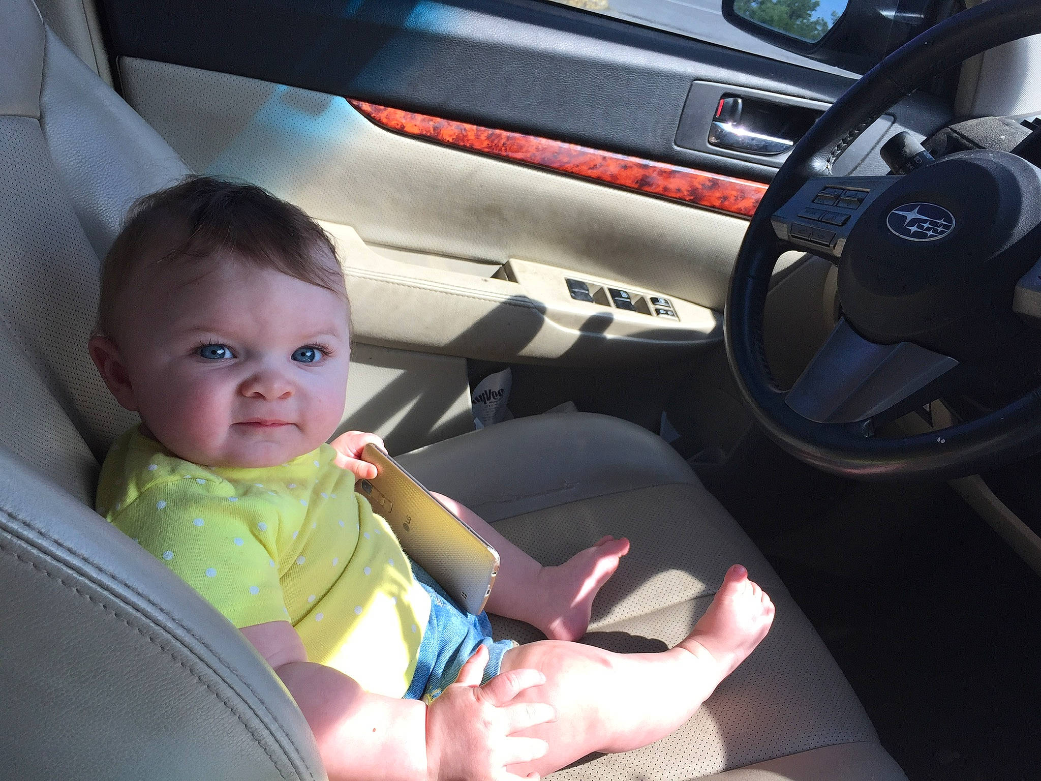 Sable joined the competition — help win amazing prizes! auto_part, baby, car, car_seat, car_seat_cover, child, driving, family_car, head_restraint, passenger, person, seat_belt, steering_part, steering_wheel, toddler, vehicle, vehicle_door